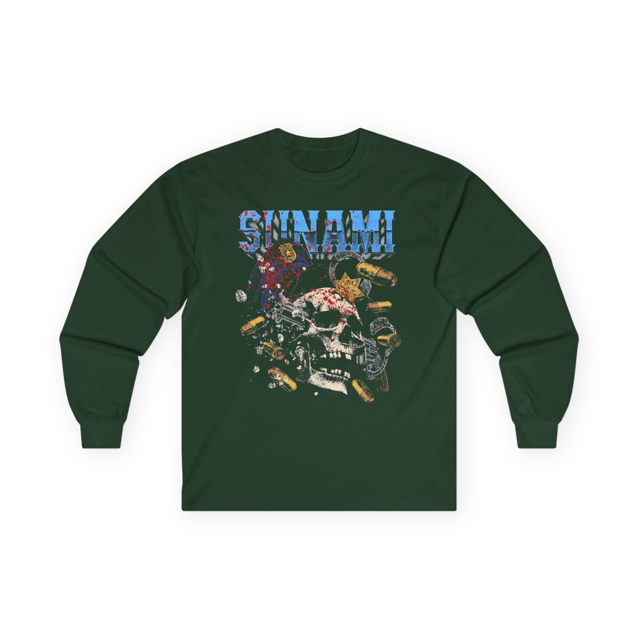 Sunami Skull Unisex Ultra Cotton Long Sleeve Tee