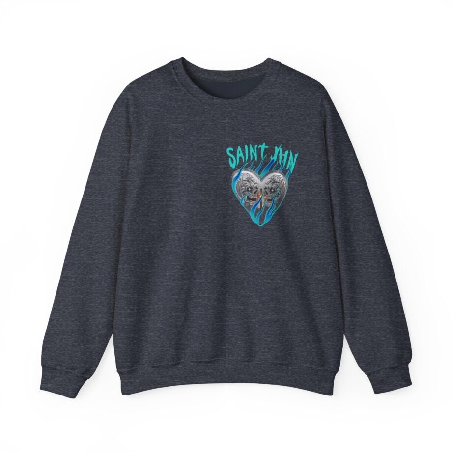 Saint Jhn Chromedd Hearts Icwbdy Unisex Heavy Blend™ Crewneck Sweatshirt