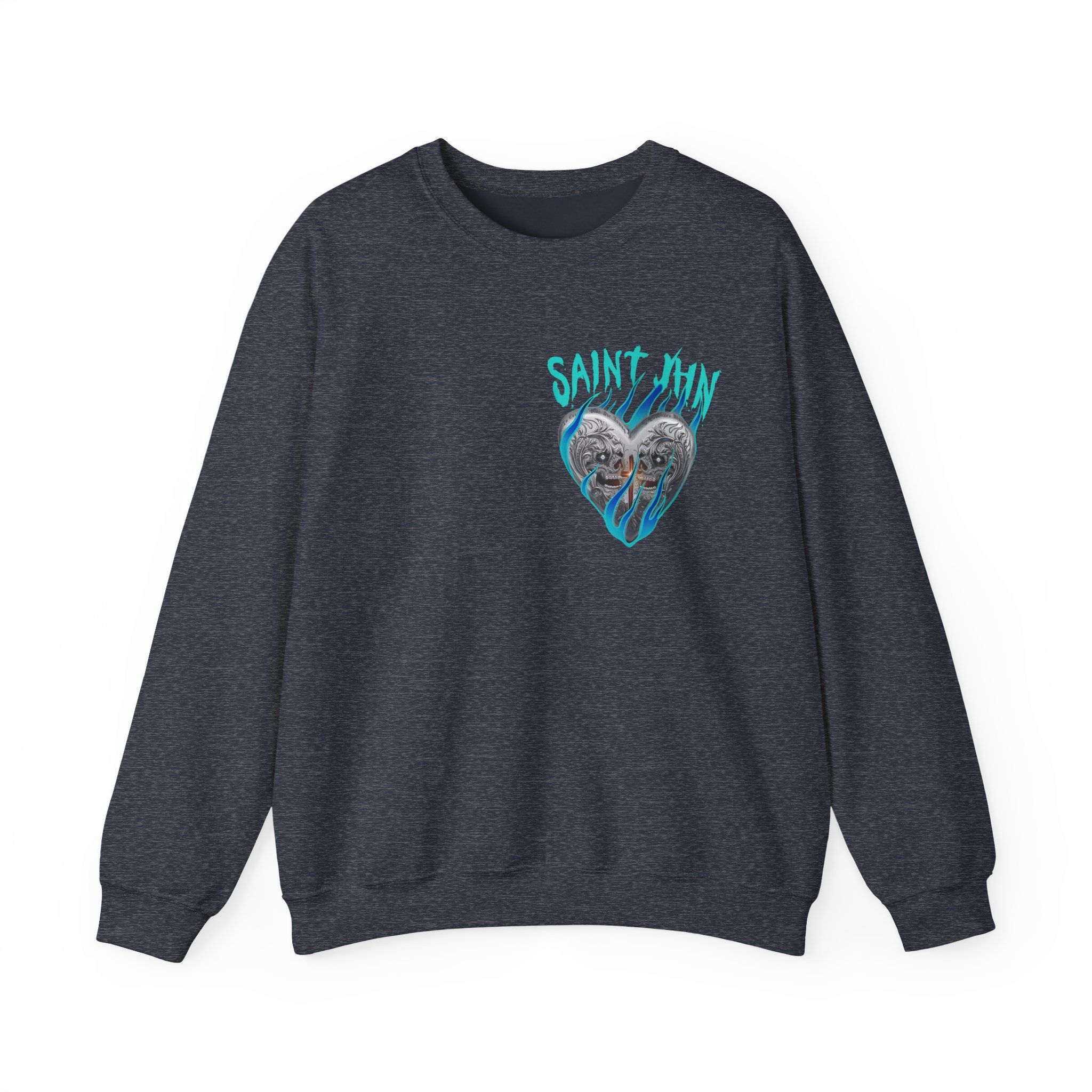 Saint Jhn Chromedd Hearts Icwbdy Unisex Heavy Blendâ„¢ Crewneck Sweatshirt