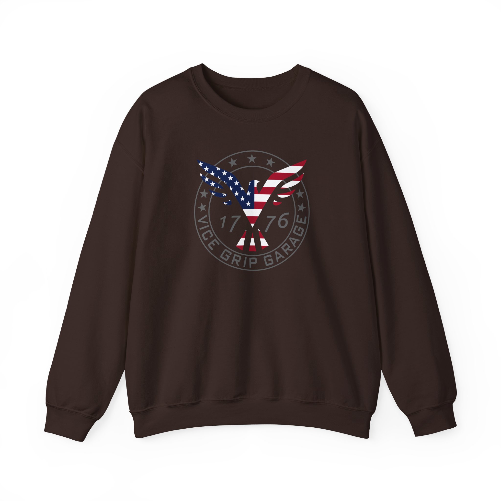 Vicegripgarage Patriotic Flying Eagle Unisex Heavy Blendâ„¢ Crewneck Sweatshirt