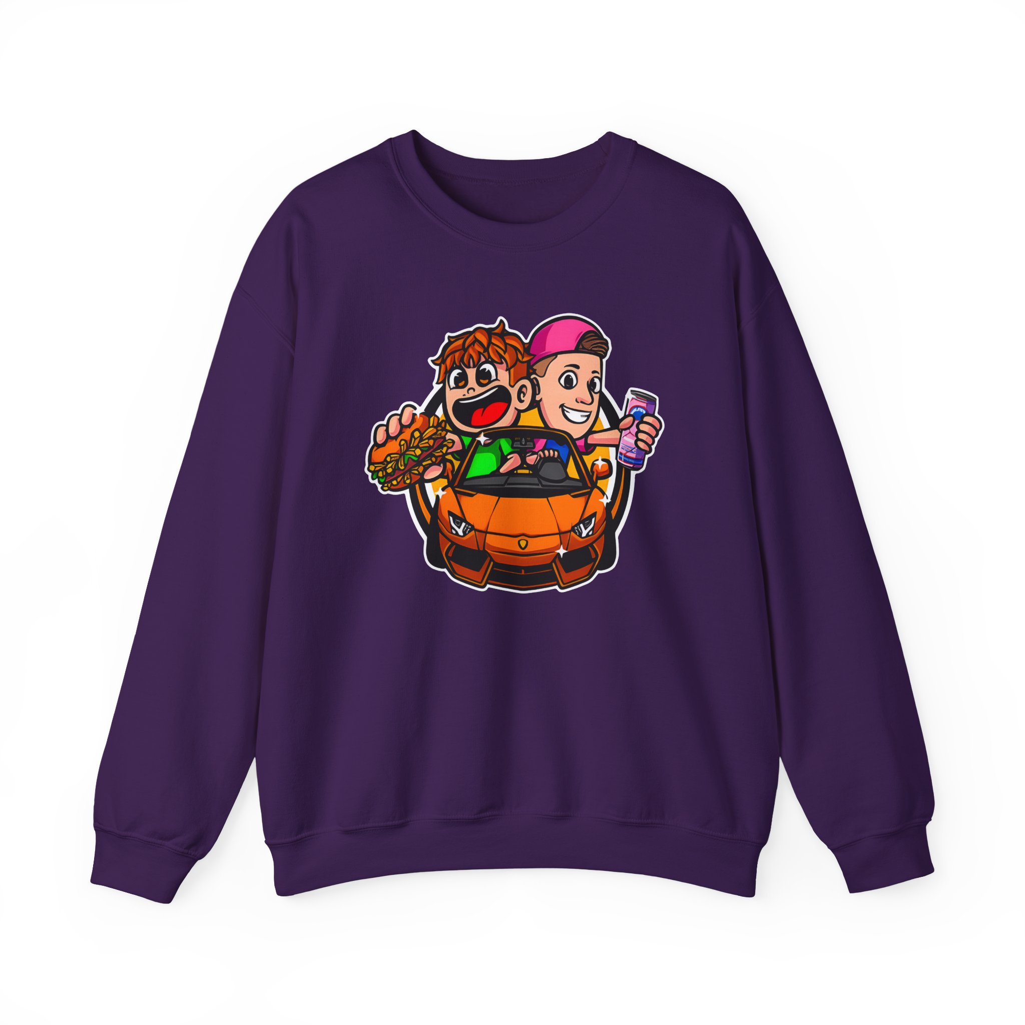 Burger Pommes Unisex Heavy Blendâ„¢ Crewneck Sweatshirt
