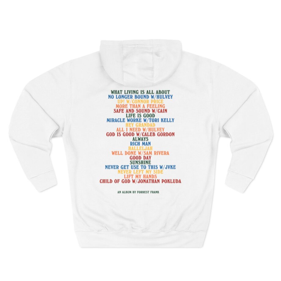 Forrest Frank Child of God Tracklist Three-Panel Fleece Hoodie