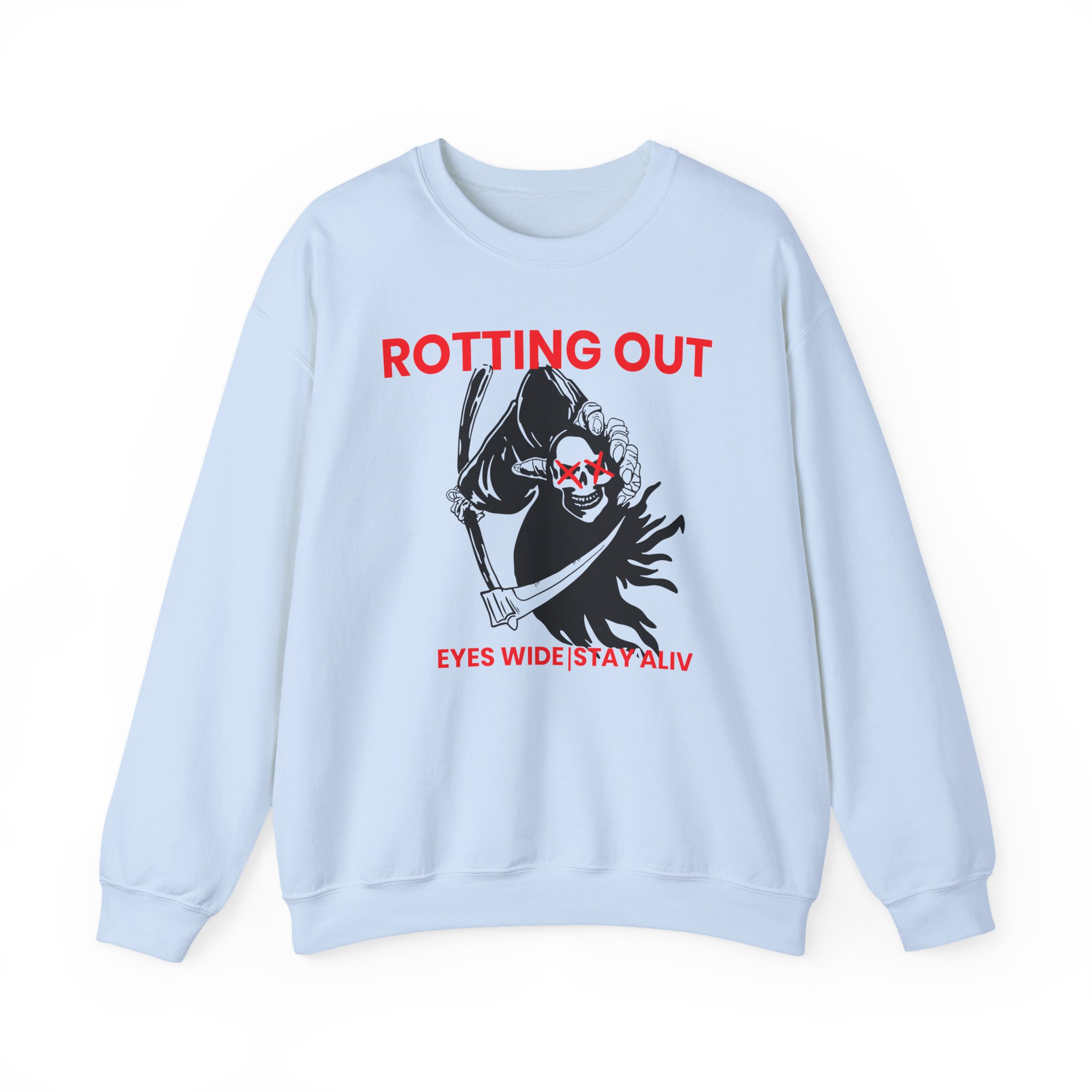 Rotting Out Eyes Wide Stay Alive Unisex Heavy Blend Crewneck Sweatshirt