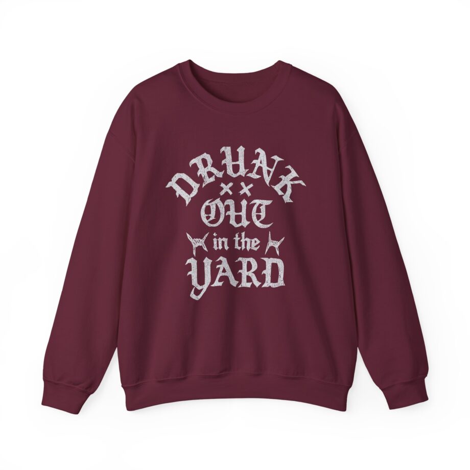 Hardy Drunk Out in the Yard Unisex Heavy Blend™ Crewneck Sweatshirt