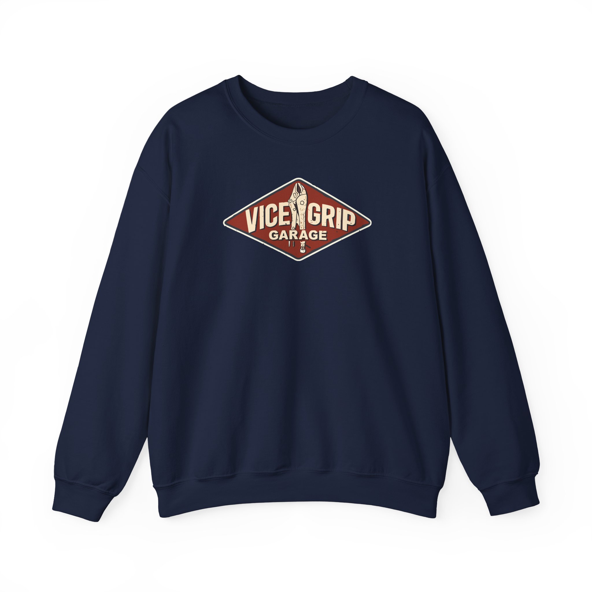 Vicegripgarage Garage Sign Unisex Heavy Blendâ„¢ Crewneck Sweatshirt