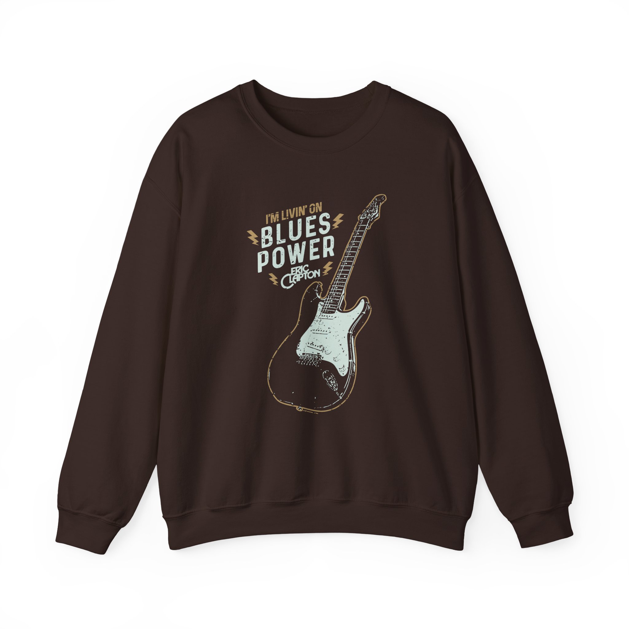 Eric Clapton Livin on Blues Power Unisex Heavy Blendâ„¢ Crewneck Sweatshirt