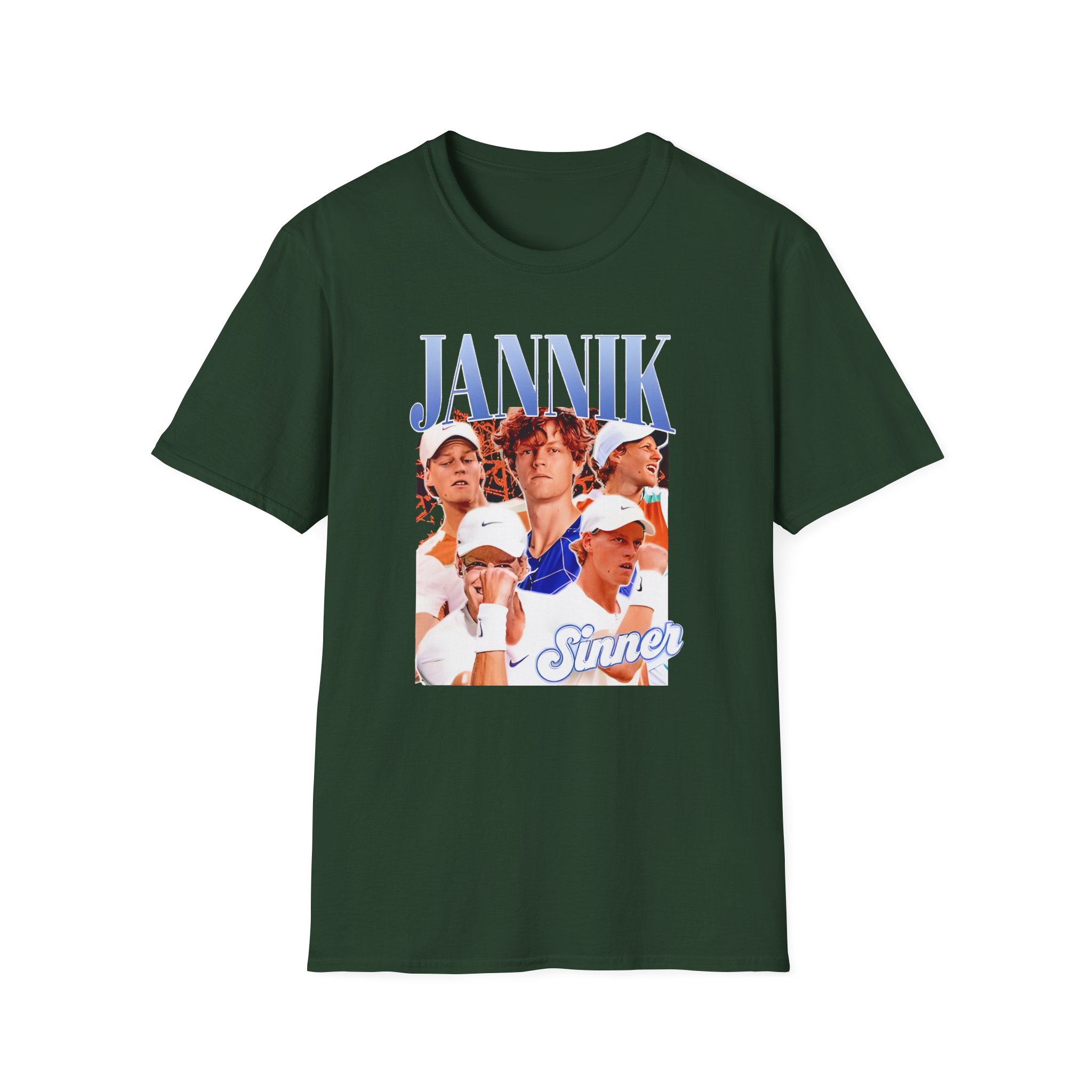 Jannik Sinner Retro Art Unisex Softstyle T-Shirt
