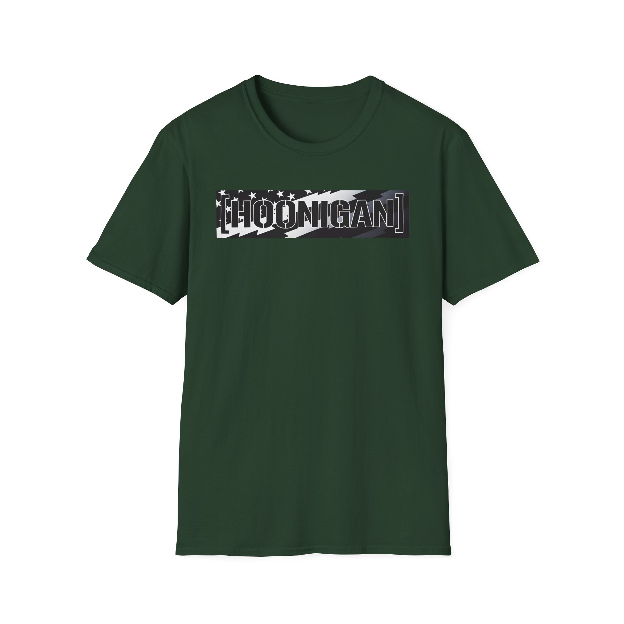Ken Block Hoonigan Stars & Stripes Censor Bar Unisex Softstyle T-Shirt