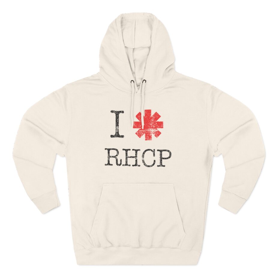 Red Hot Chili Peppers I Heart Rhcp Three-Panel Fleece Hoodie