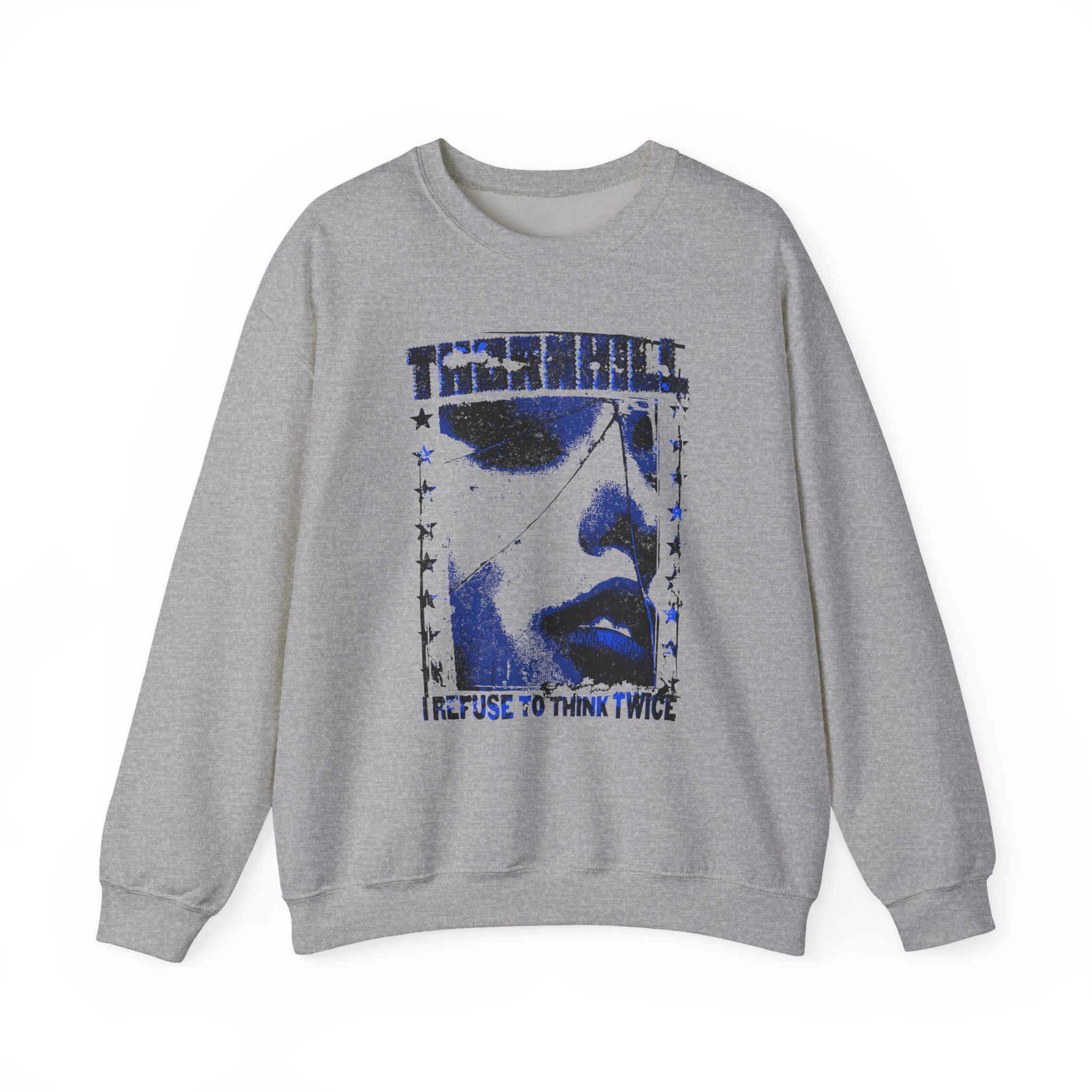 Thornhill Think Twice Sand Unisex Heavy Blendâ„¢ Crewneck Sweatshirt