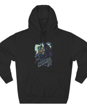 Vivziepop Checking in Three-Panel Fleece Hoodie