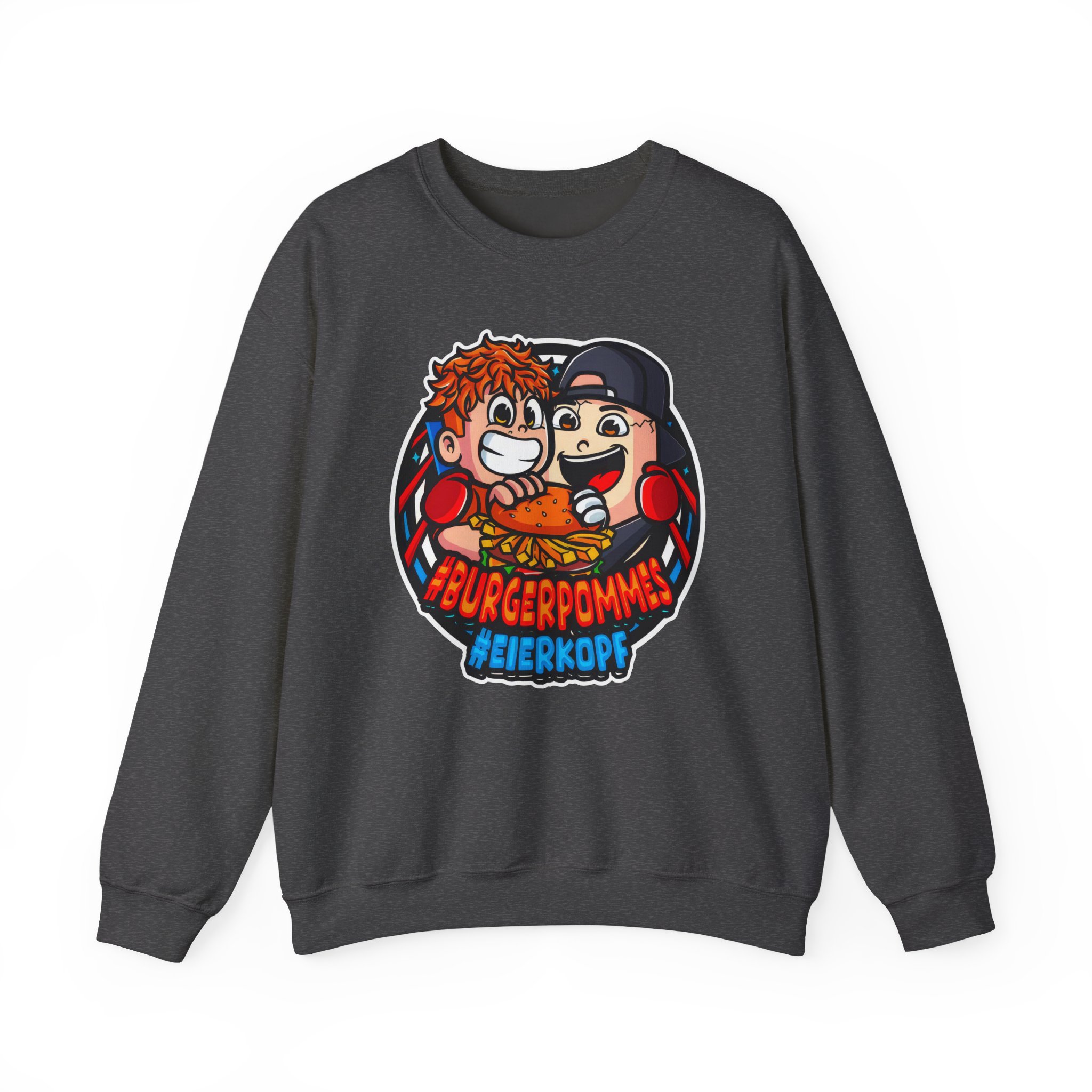 Burger Pommes eierkopf Unisex Heavy Blendâ„¢ Crewneck Sweatshirt