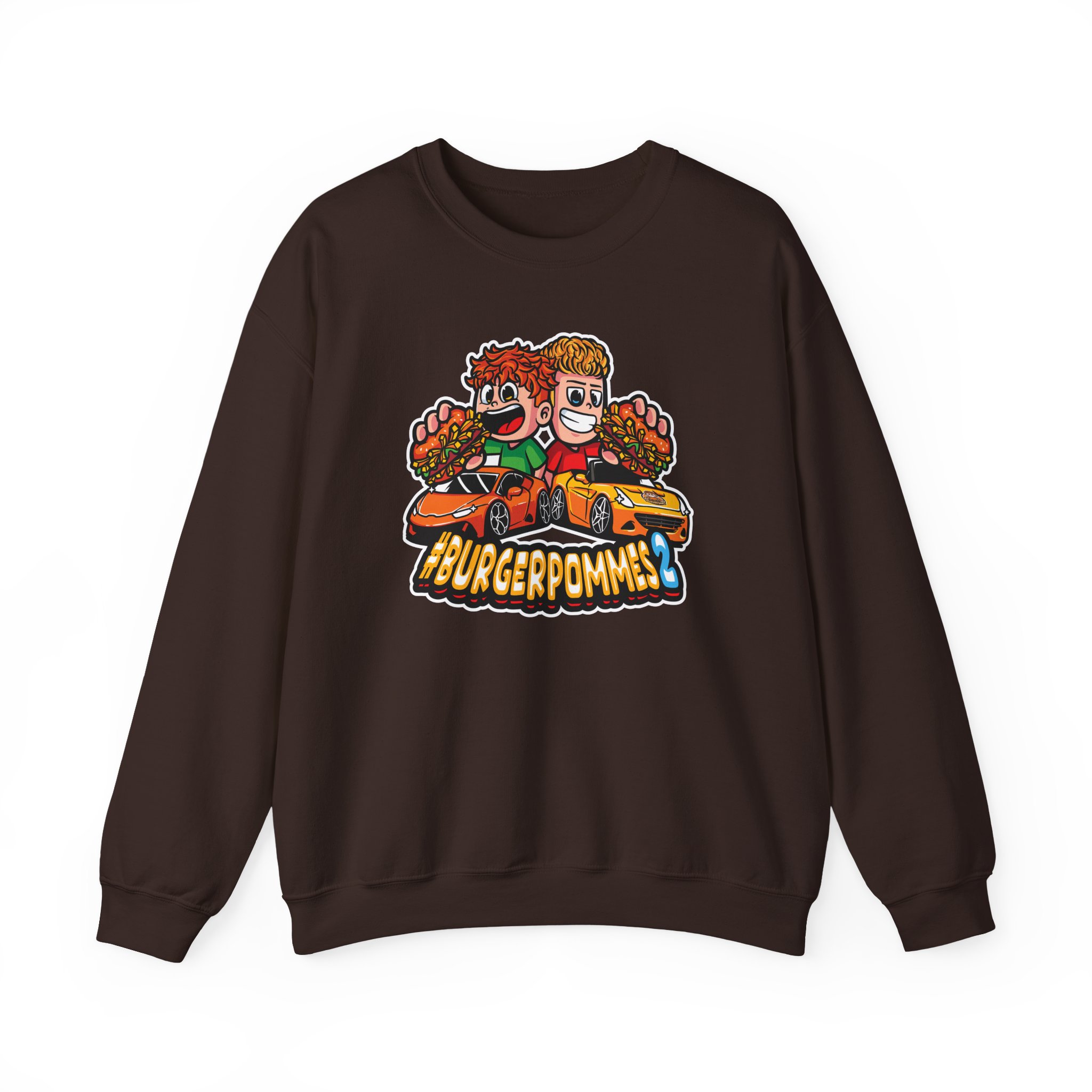 Burger Pommes Unisex Heavy Blendâ„¢ Crewneck Sweatshirt
