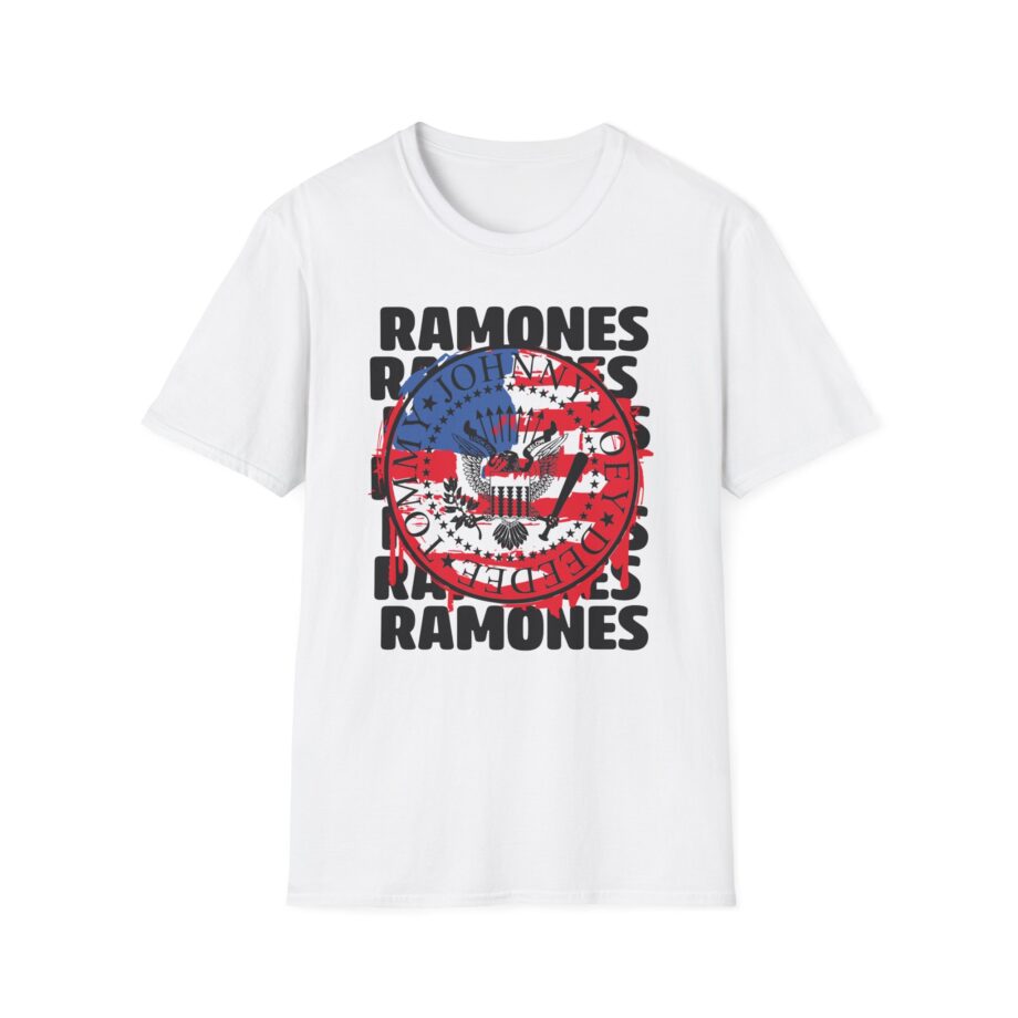 Ramones US Flag Unisex Softstyle T-Shirt