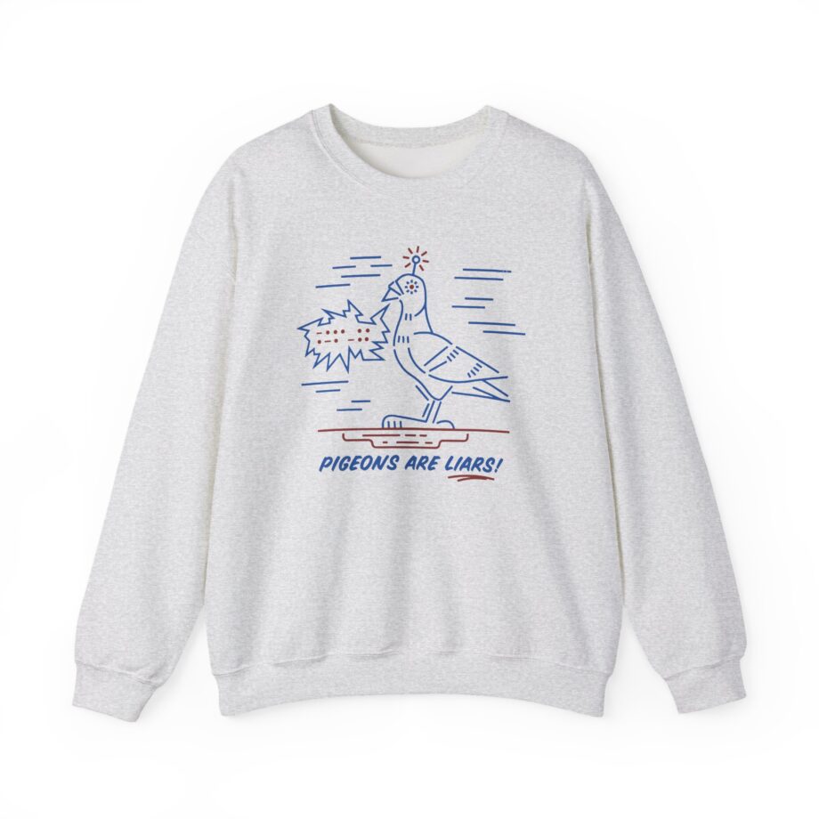 Birds Arent Real Pigeons Are Liars Unisex Heavy Blend™ Crewneck Sweatshirt