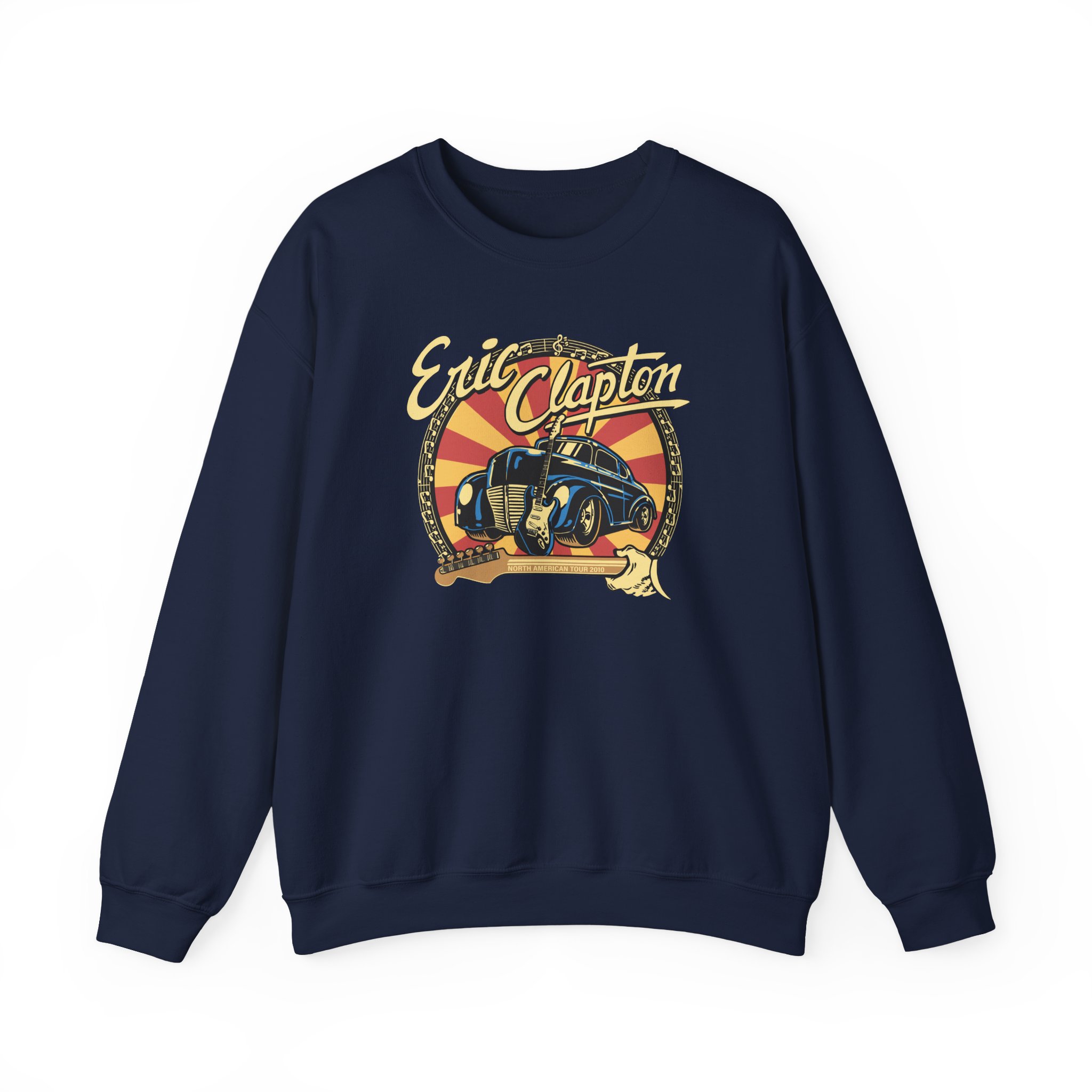 Eric Clapton 2010 North American Tour Unisex Heavy Blendâ„¢ Crewneck Sweatshirt
