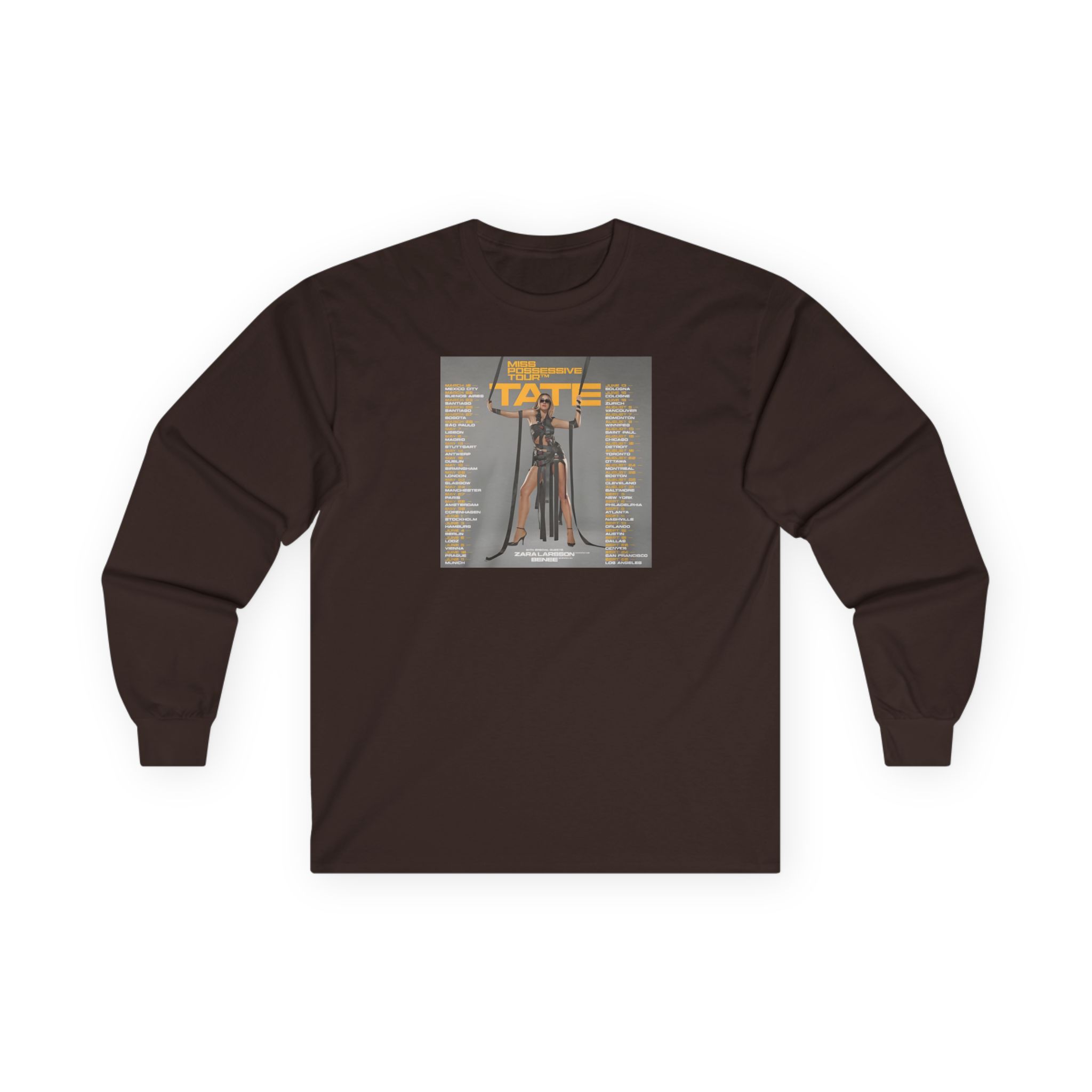 Tate Mcrae Miss Possessive Tour 2025 Unisex Ultra Cotton Long Sleeve Tee