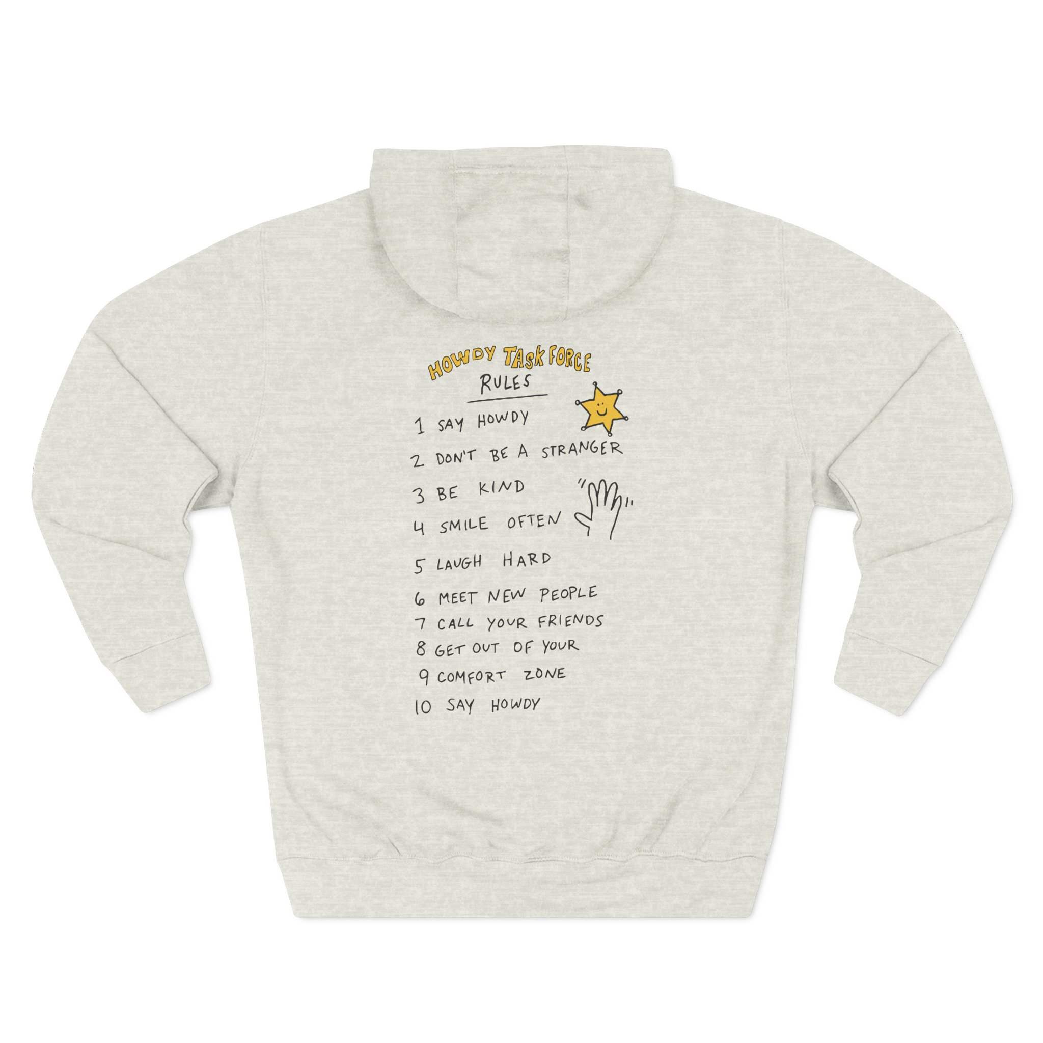 Ryan Trahan Howdy Task Force Three-Panel Fleece Hoodie