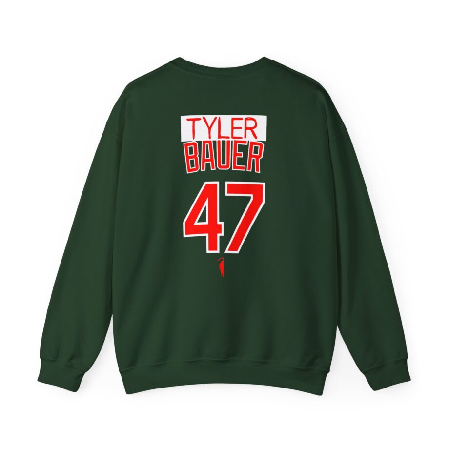 Trevor Bauer Hard Work Never Settles Unisex Heavy Blend™ Crewneck Sweatshirt