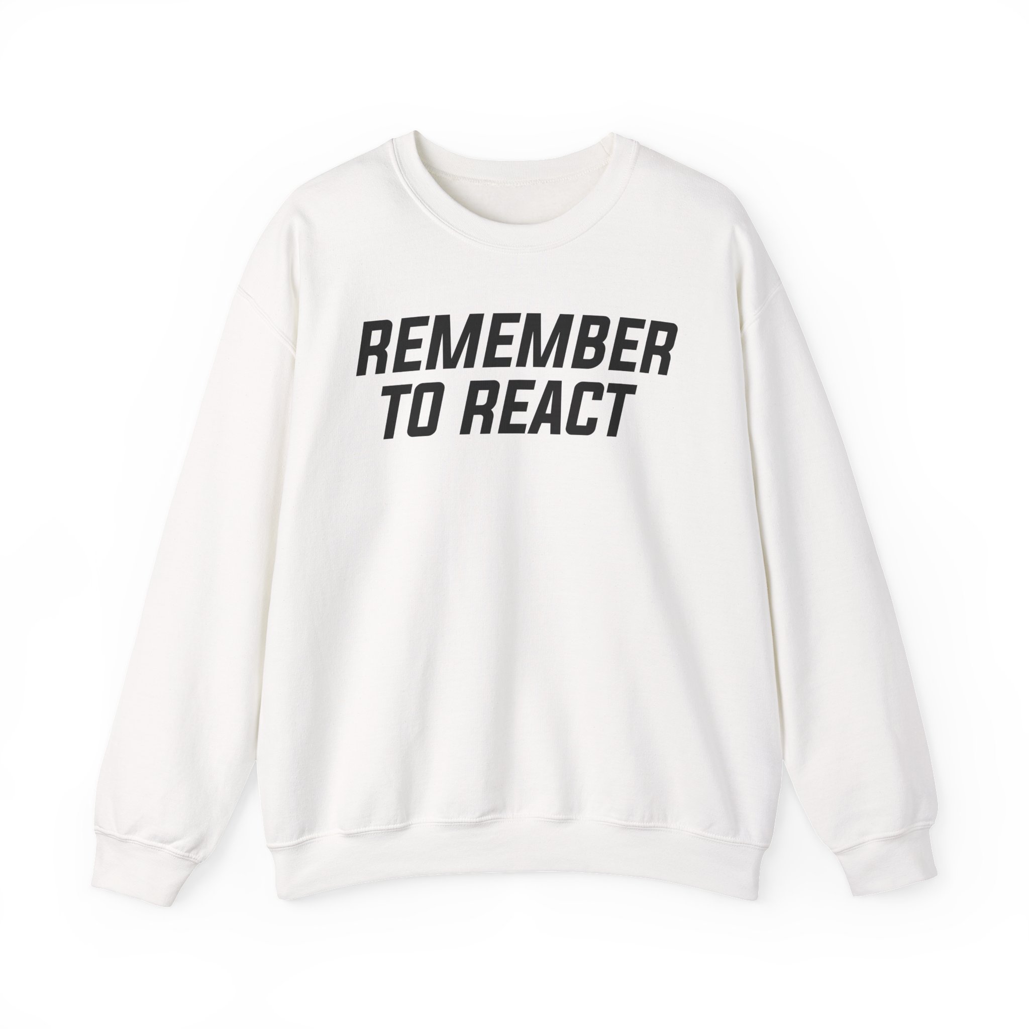 Jenny Holzer Remember to React Unisex Heavy Blendâ„¢ Crewneck Sweatshirt