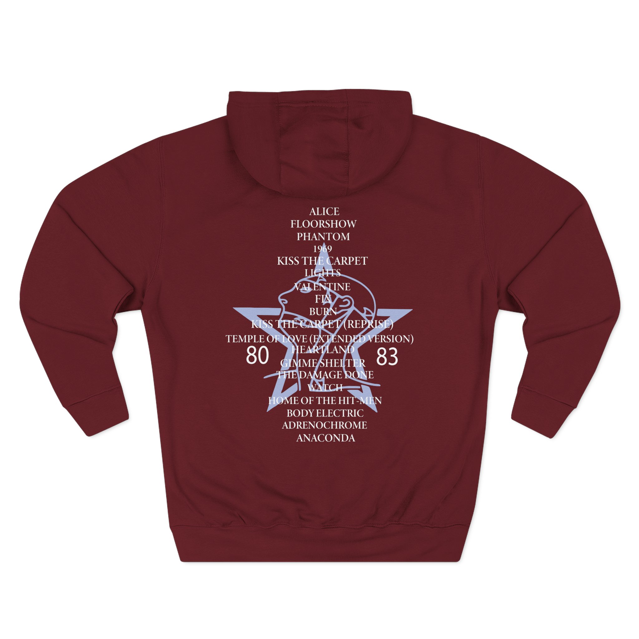 The Sisters Of Mercy, The - Some Girls Wander By Mistake Three-Panel Fleece Hoodie