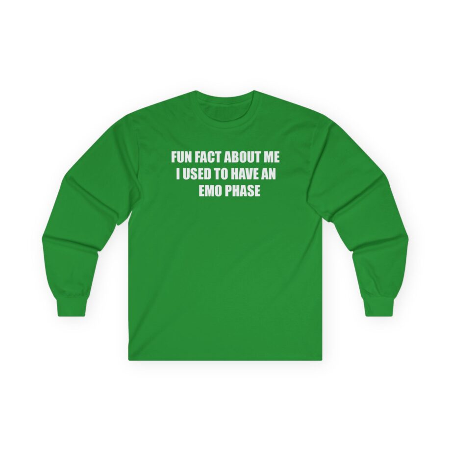 Jake & Johnnie Fun Fact About Me I Used to Have an Emo Phase Unisex Ultra Cotton Long Sleeve Tee