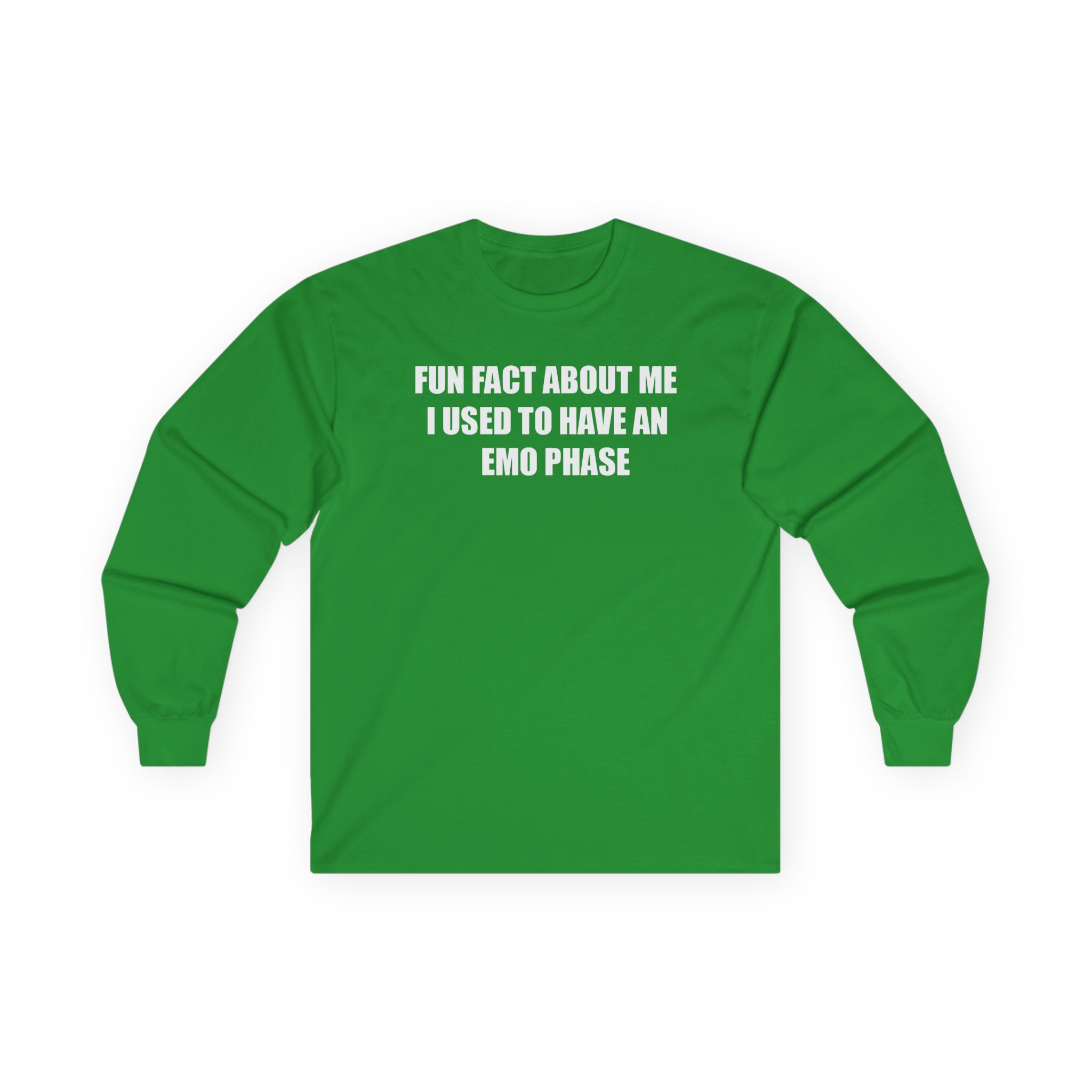 Jake & Johnnie Fun Fact About Me I Used to Have an Emo Phase Unisex Ultra Cotton Long Sleeve Tee