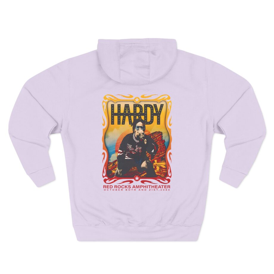 Hardy Red Rocks 2024 Three-Panel Fleece Hoodie