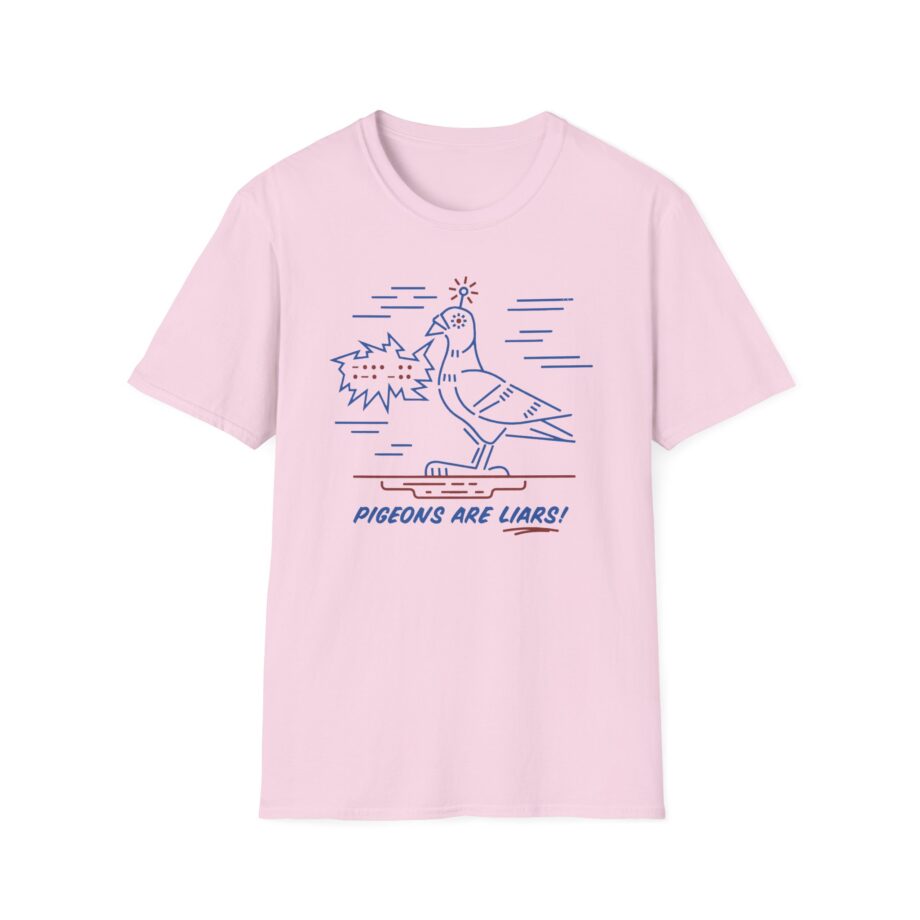 Birds Arent Real Pigeons Are Liars Unisex Softstyle T-Shirt