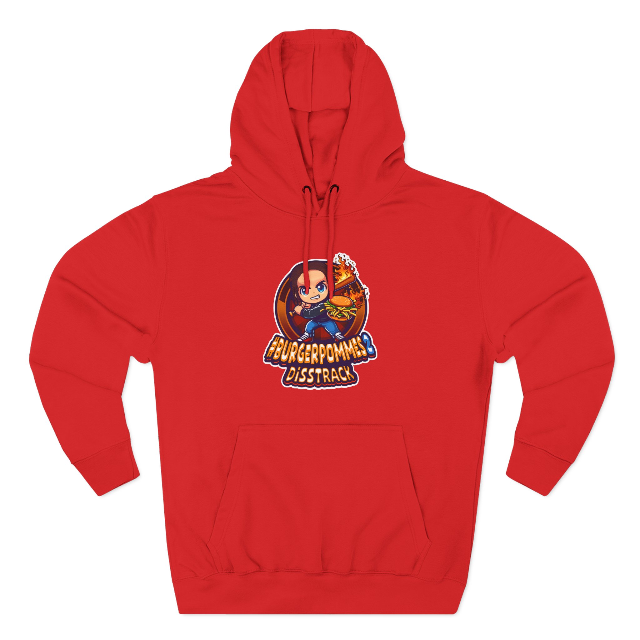 Burger Pommes Three-Panel Fleece Hoodie