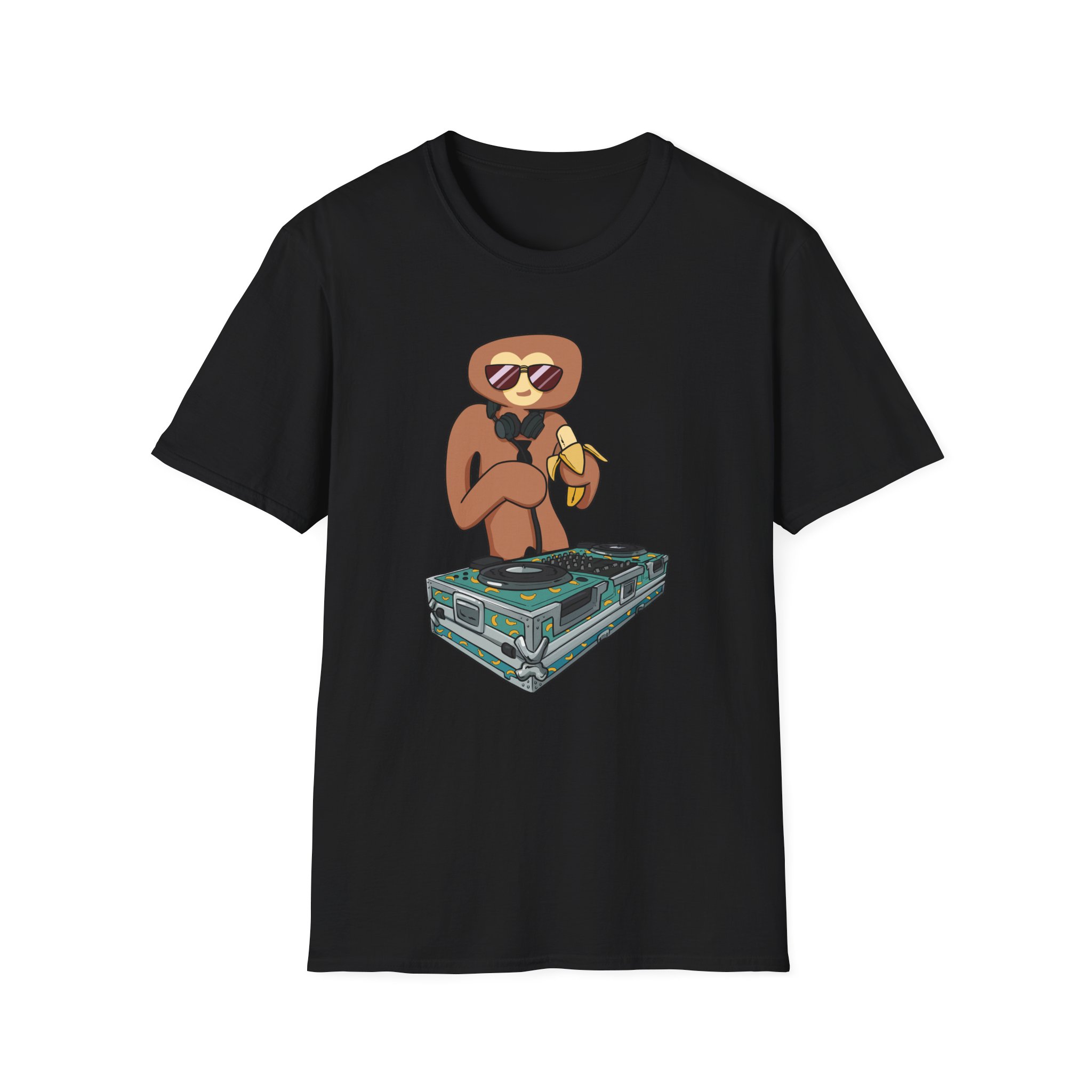 Spoonkid Dj Monke Unisex Softstyle T-Shirt