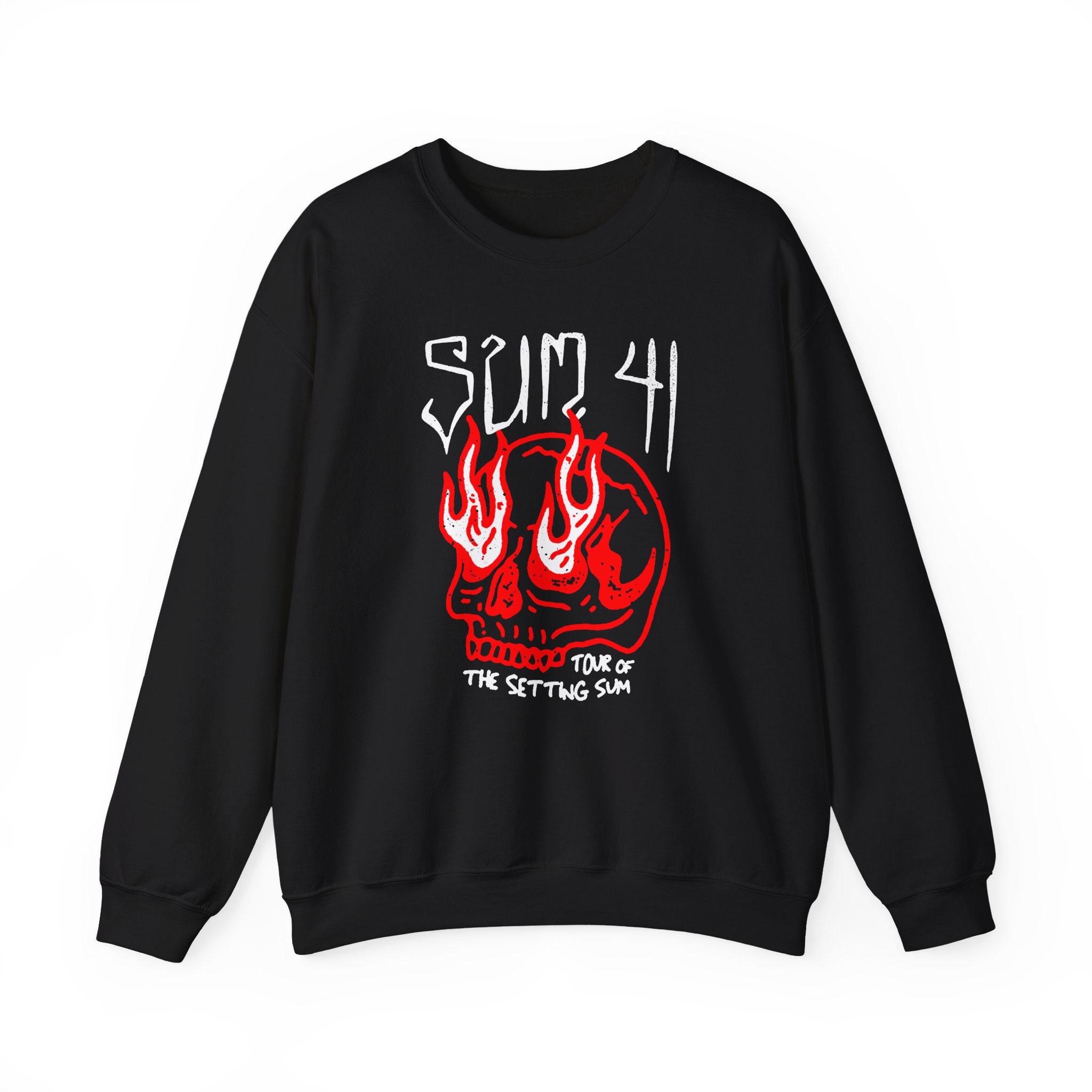 Sum 41 Skull Sketch Tour Unisex Heavy Blendâ„¢ Crewneck Sweatshirt