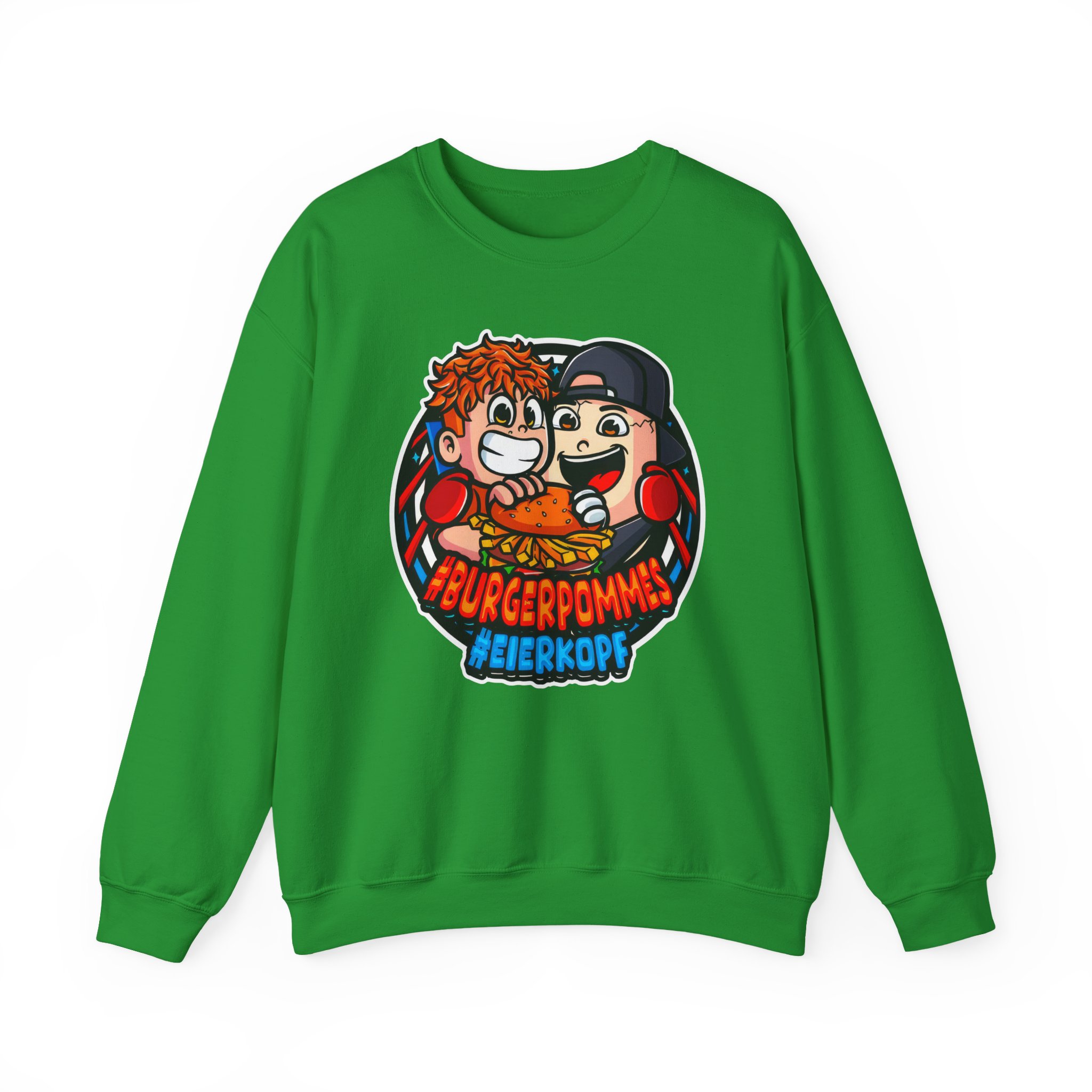 Burger Pommes eierkopf Unisex Heavy Blendâ„¢ Crewneck Sweatshirt