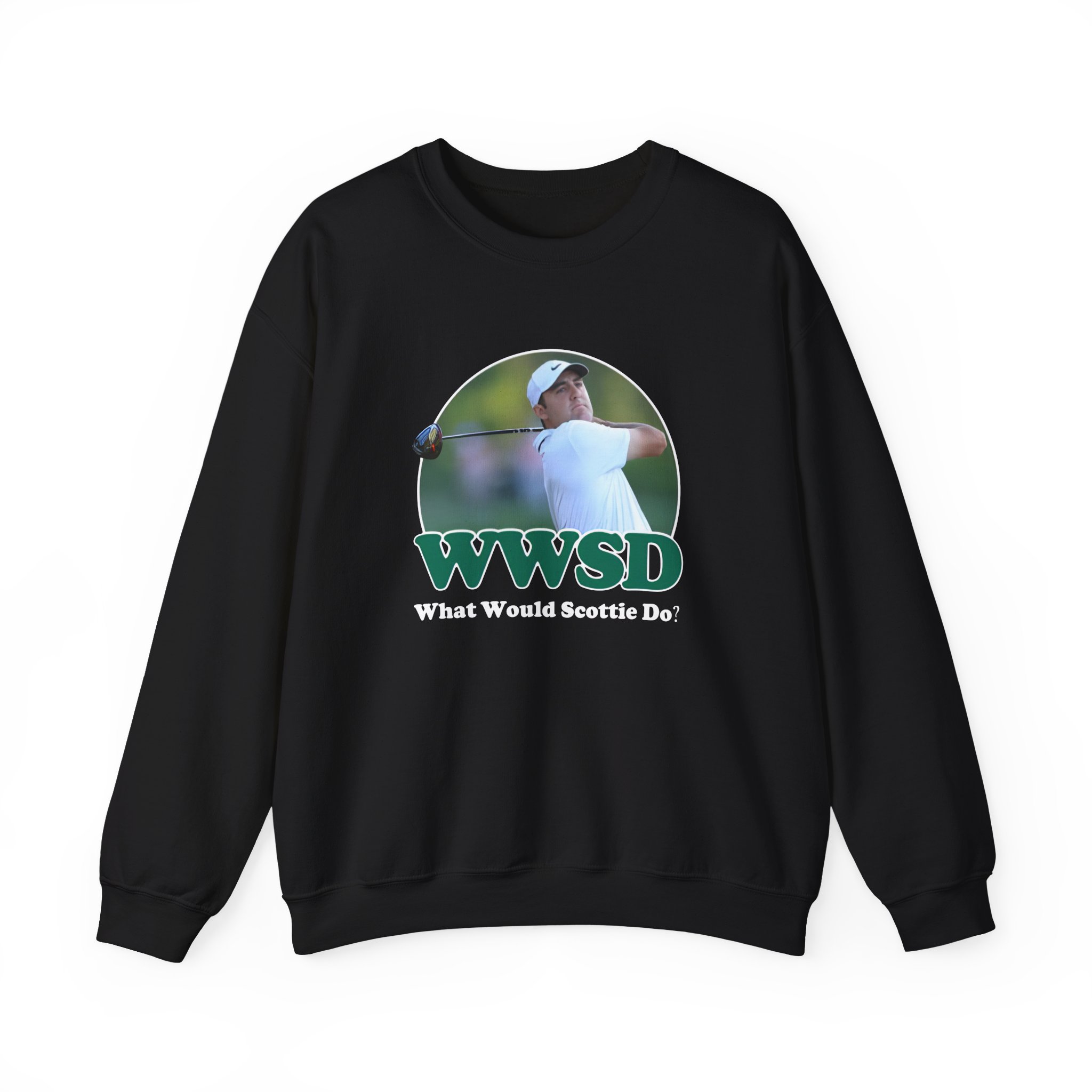 Scottie Scheffler What Would Do Wwsd Unisex Heavy Blendâ„¢ Crewneck Sweatshirt