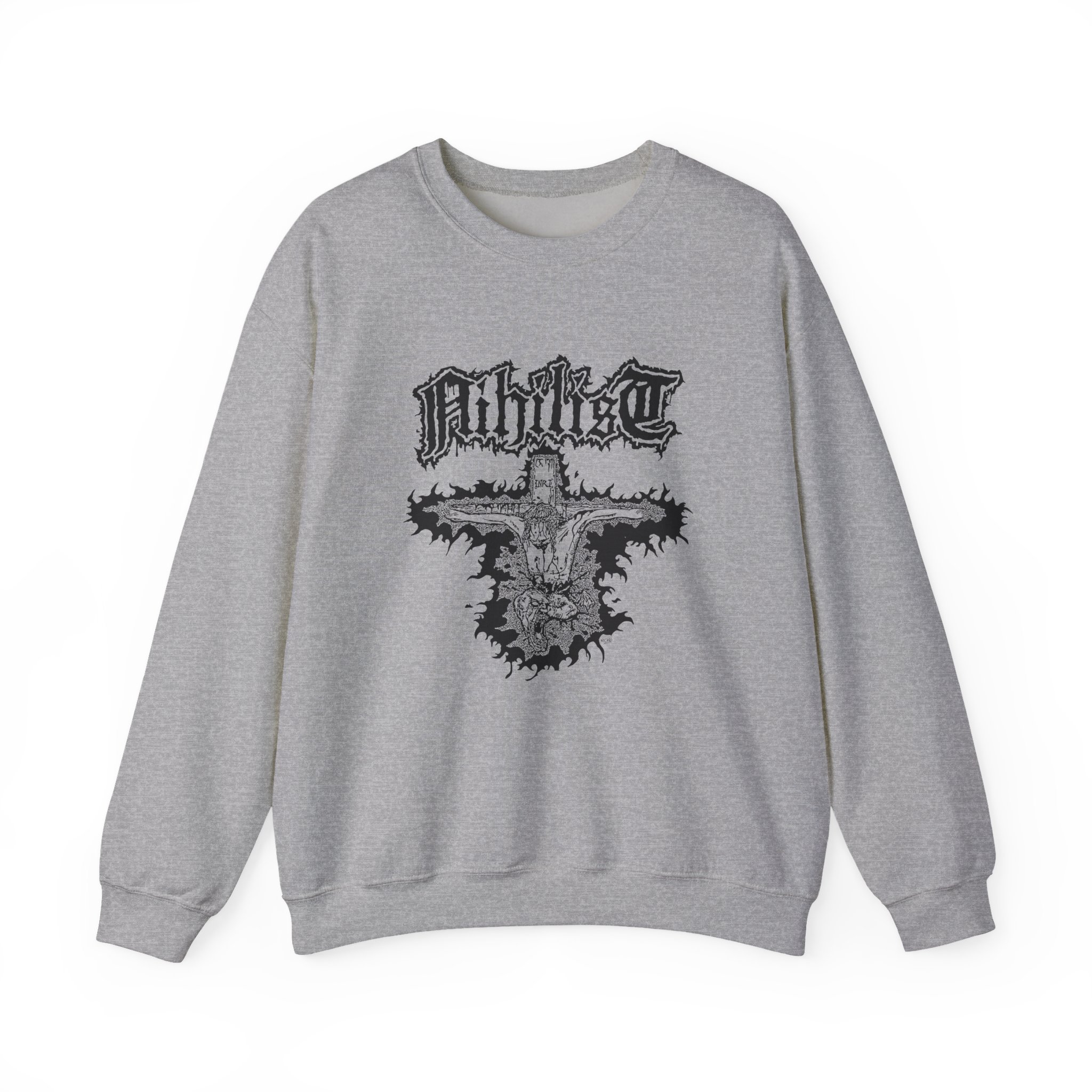 Entombed Nihilist Cross Unisex Heavy Blendâ„¢ Crewneck Sweatshirt