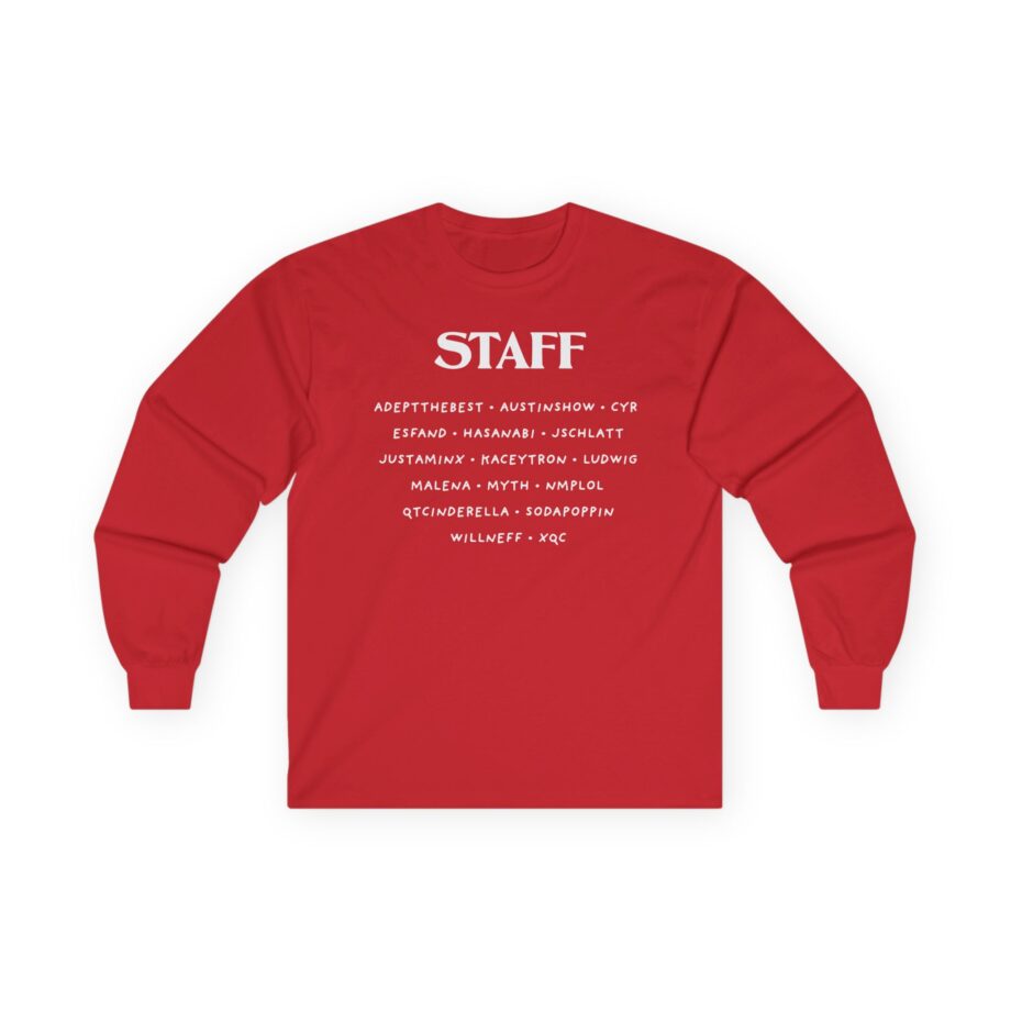 Qtcinderella Shit Camp Staff Unisex Ultra Cotton Long Sleeve Tee