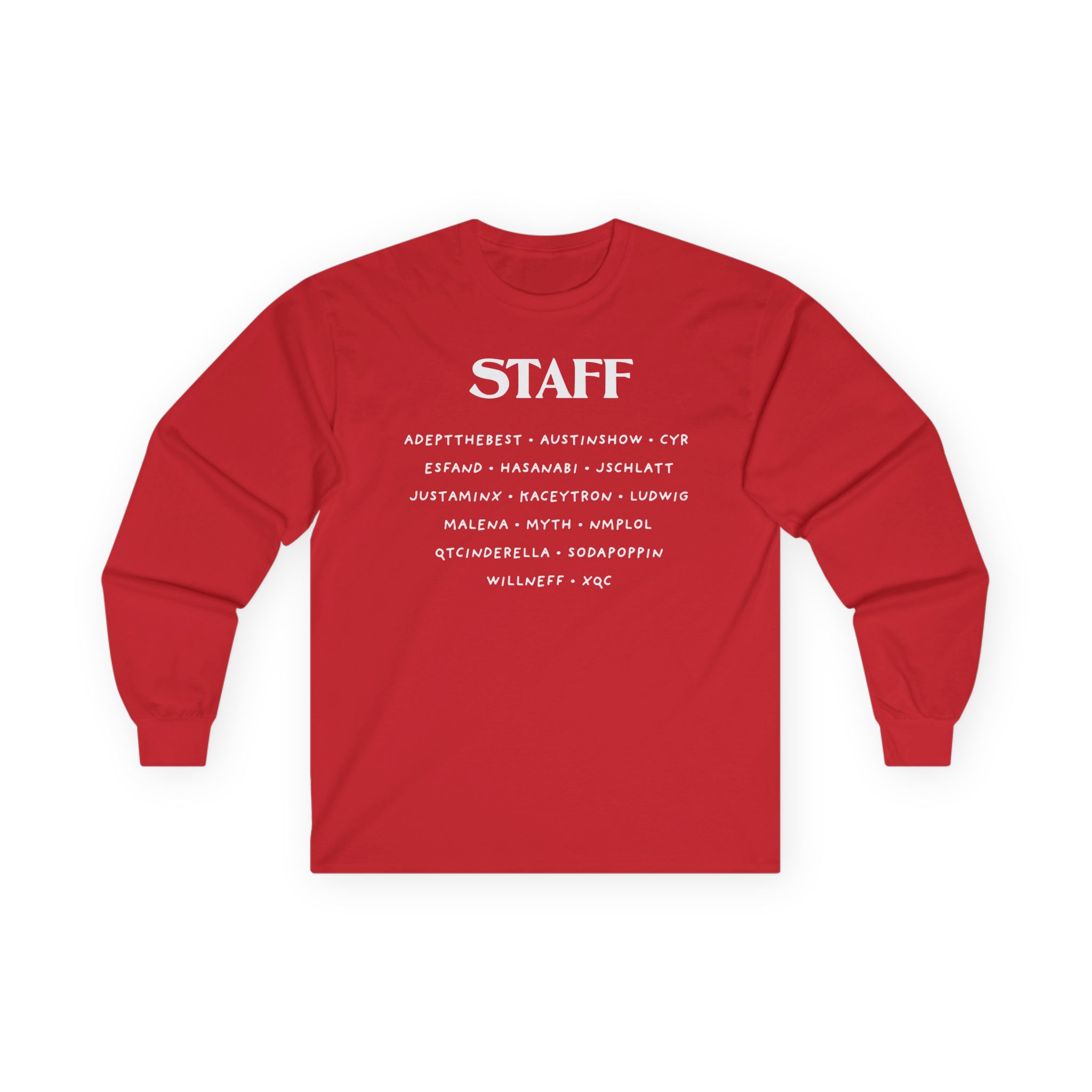 Qtcinderella Shit Camp Staff Unisex Ultra Cotton Long Sleeve Tee