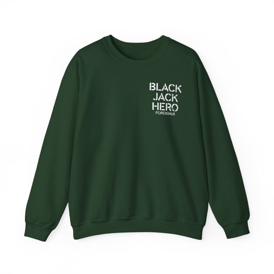 Foreigner Black Jack Hero Unisex Heavy Blend™ Crewneck Sweatshirt