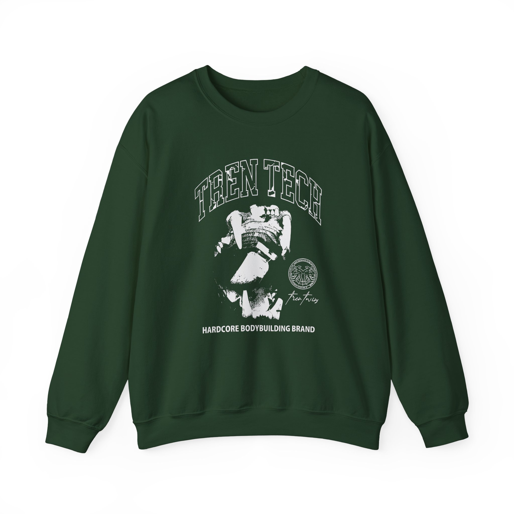 Tren Twins Tech Hardcore Bodybuilding Brand Unisex Heavy Blendâ„¢ Crewneck Sweatshirt