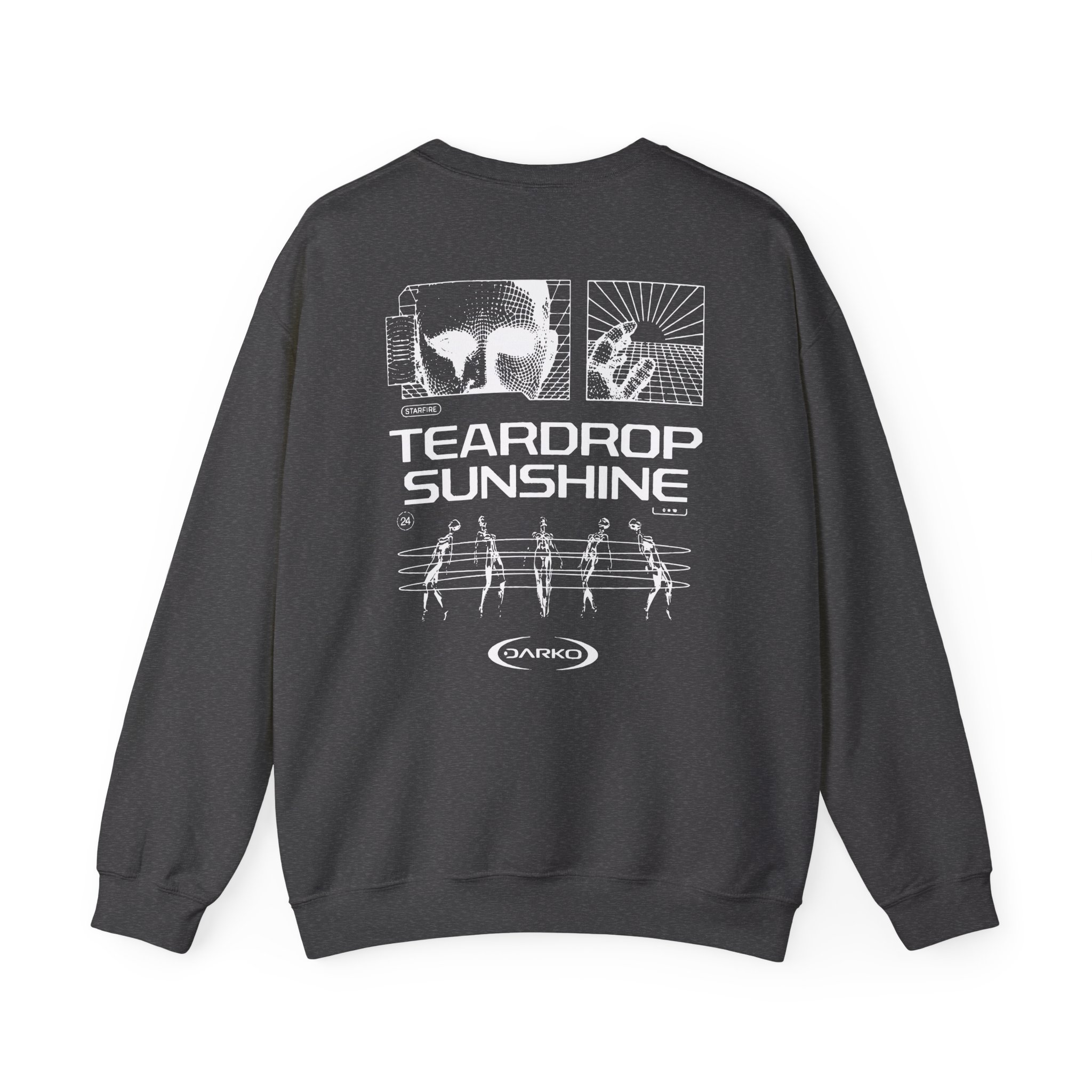 Darko Teardrop Sunshine Tie Dye Unisex Heavy Blendâ„¢ Crewneck Sweatshirt