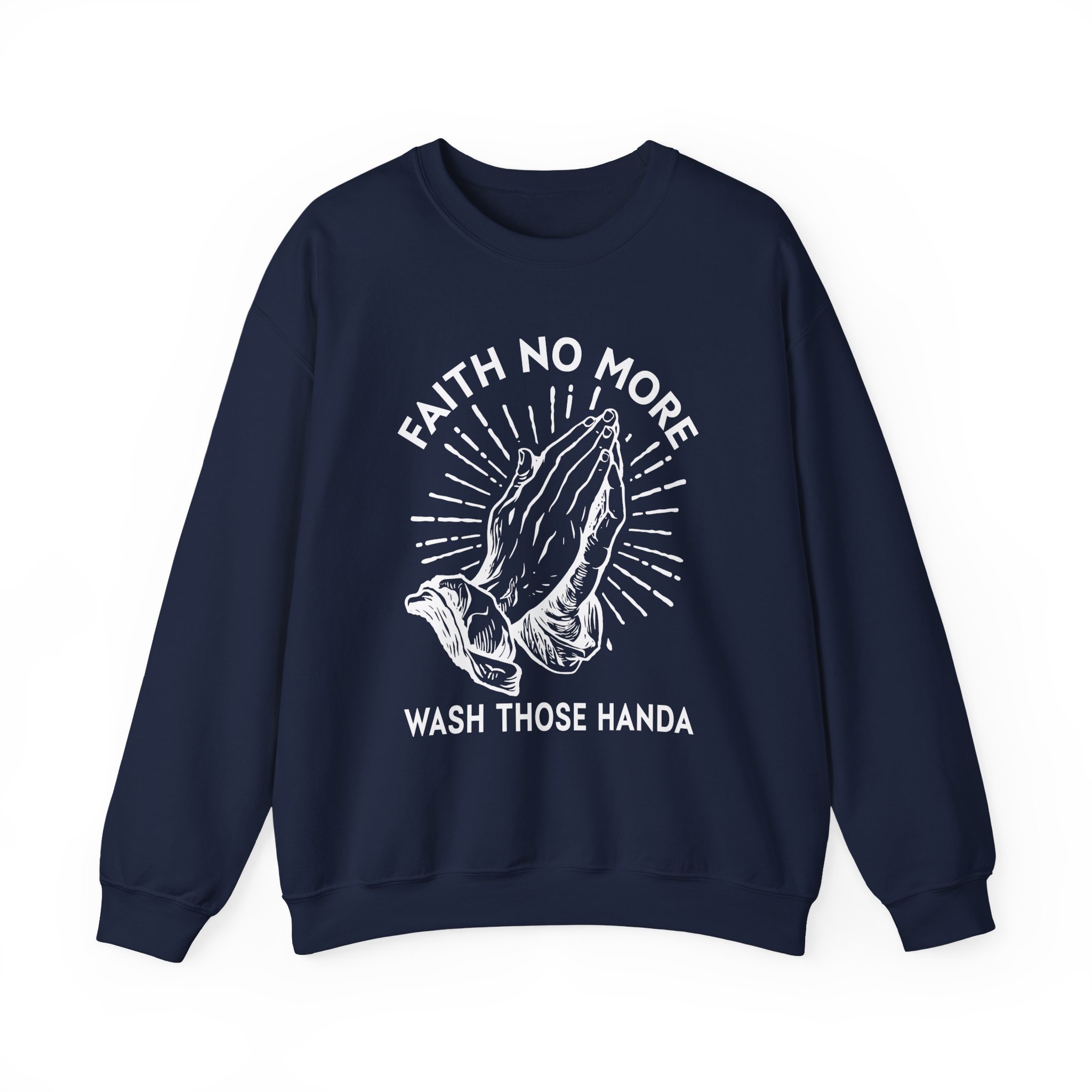 Faith No More Wash Your Hands Unisex Heavy Blendâ„¢ Crewneck Sweatshirt
