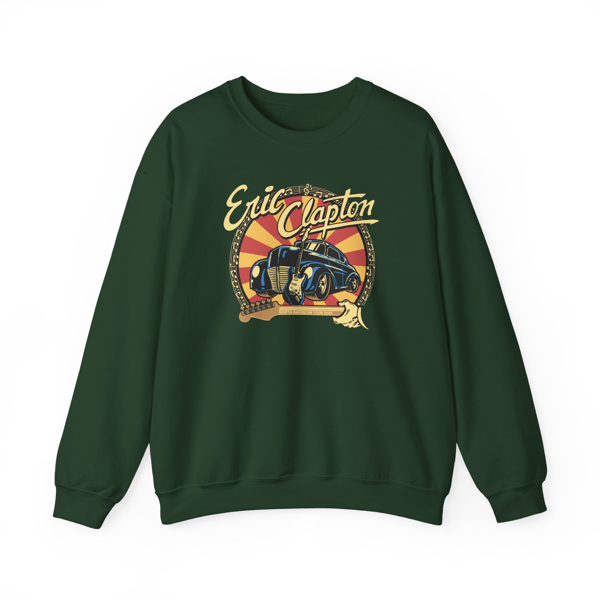 Eric Clapton 2010 North American Tour Unisex Heavy Blendâ„¢ Crewneck Sweatshirt