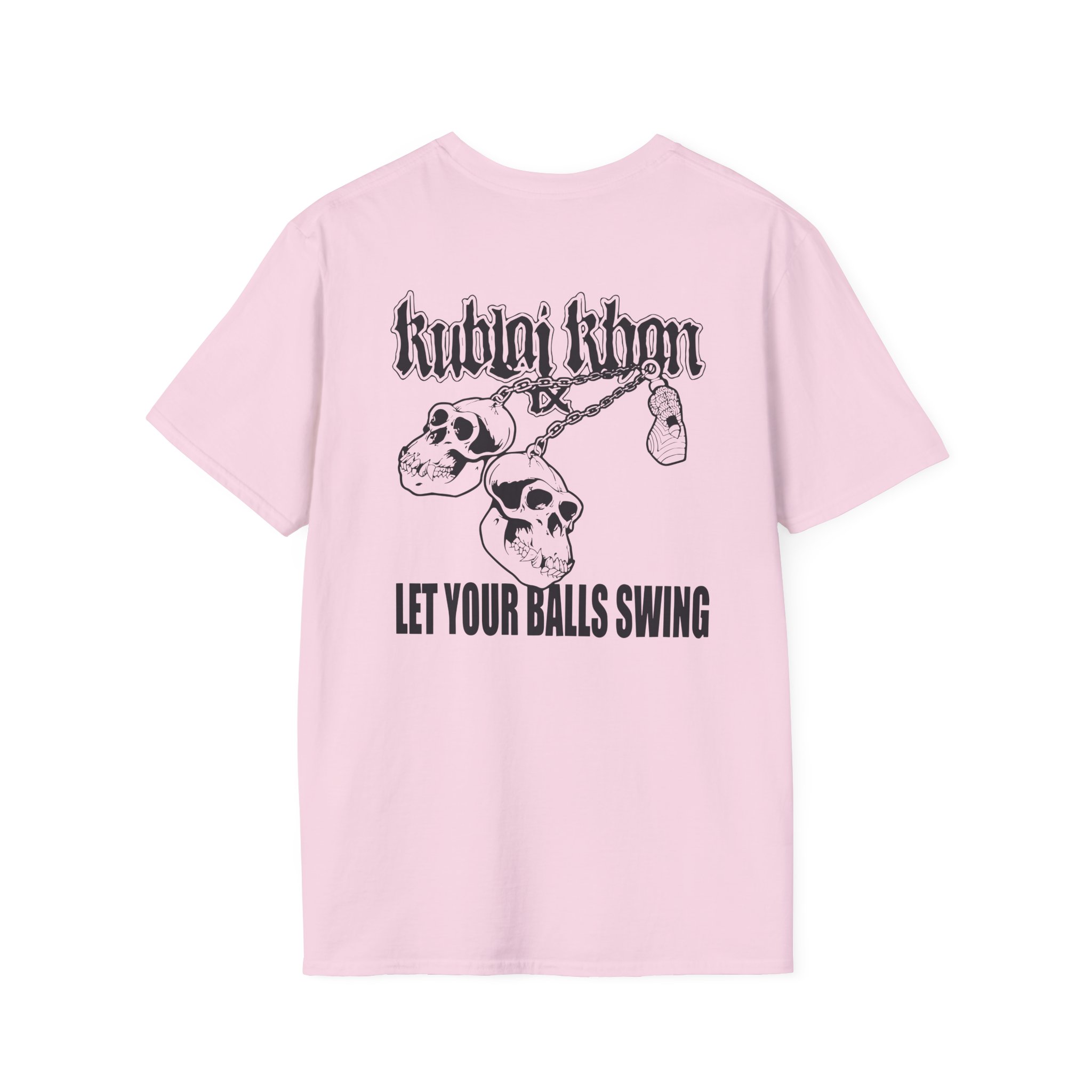 Kublai Khan - Let the Balls Swing Natural Unisex Softstyle T-Shirt