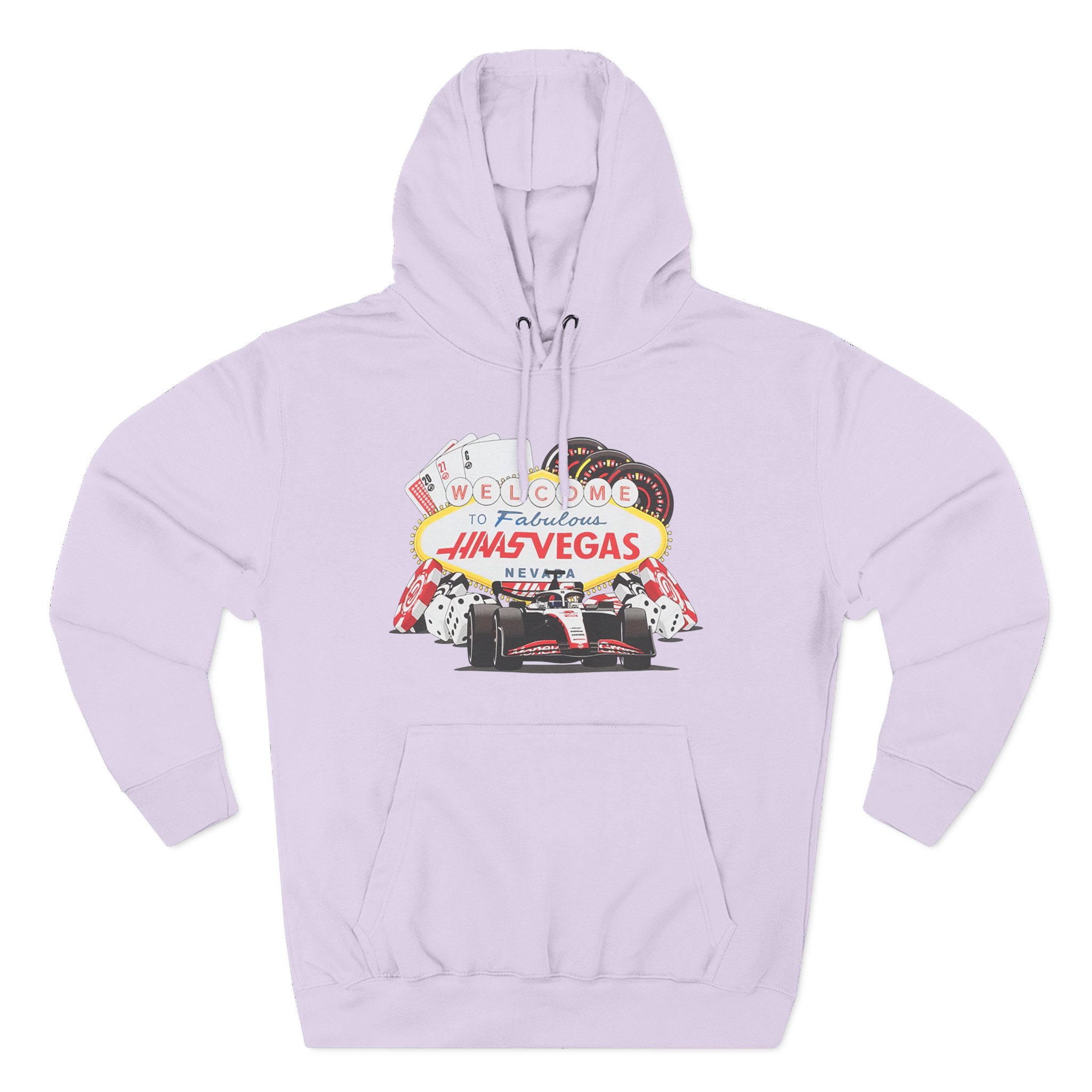 Haas F1 Las Vegas Gp Three-Panel Fleece Hoodie