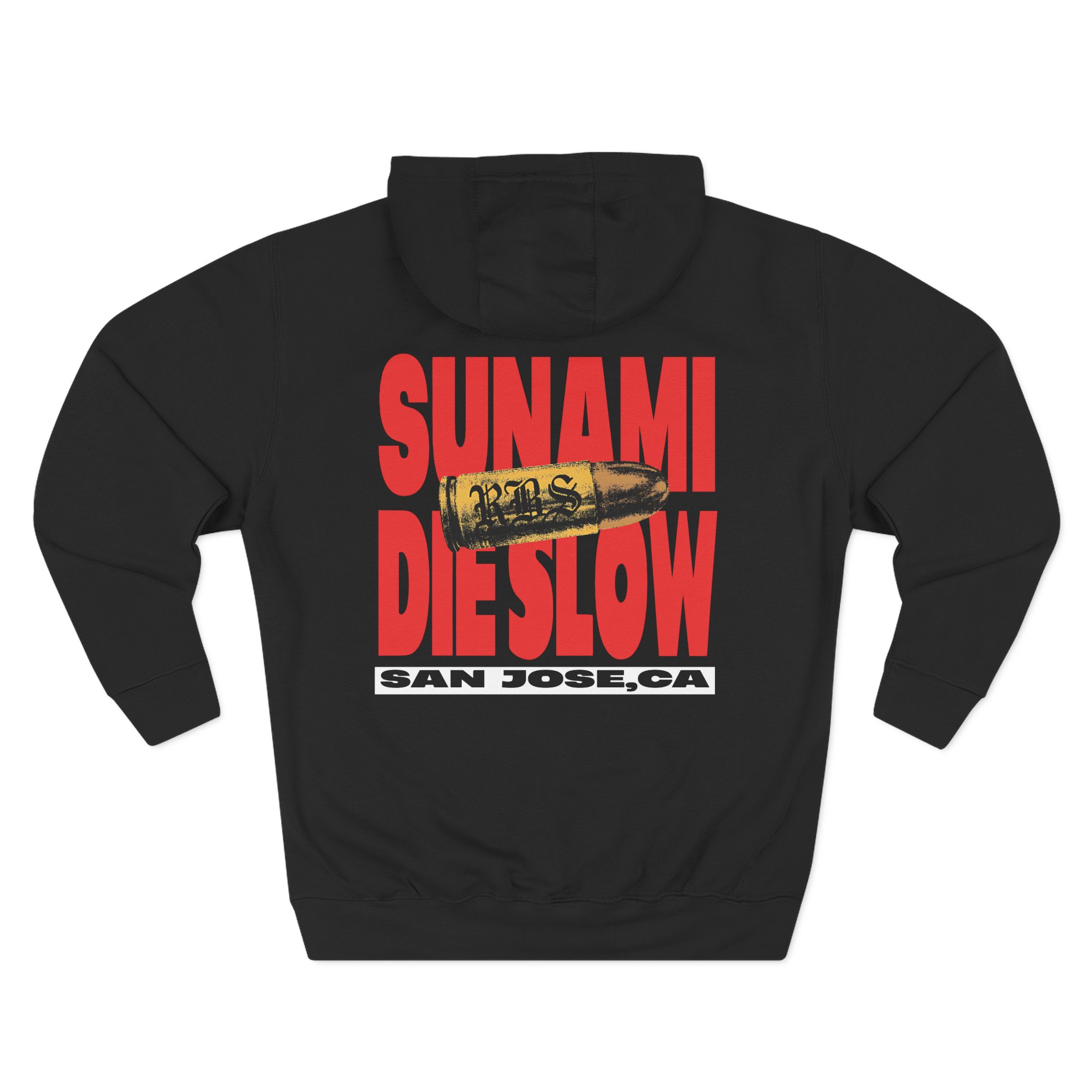 Sunami Skull Three-Panel Fleece Hoodie