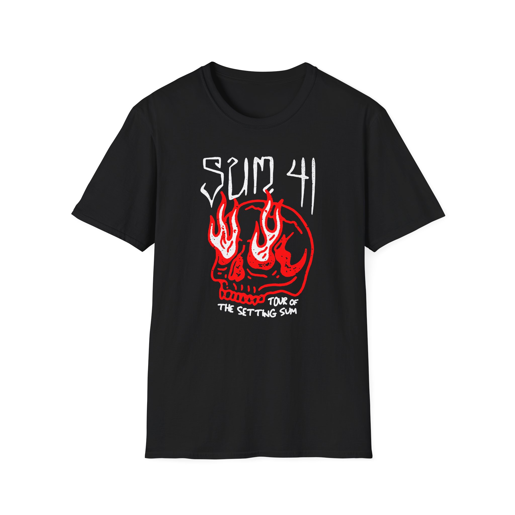 Sum 41 Skull Sketch Tour Unisex Softstyle T-Shirt