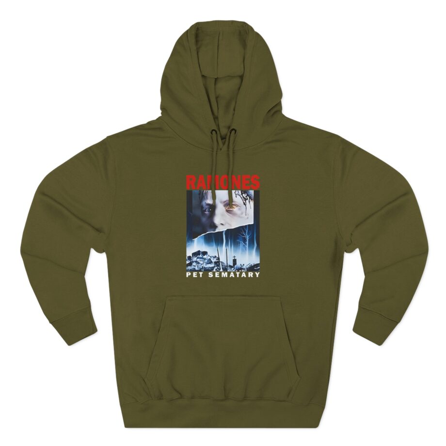 Ramones Pet Sematary T Shirt Three-Panel Fleece Hoodie
