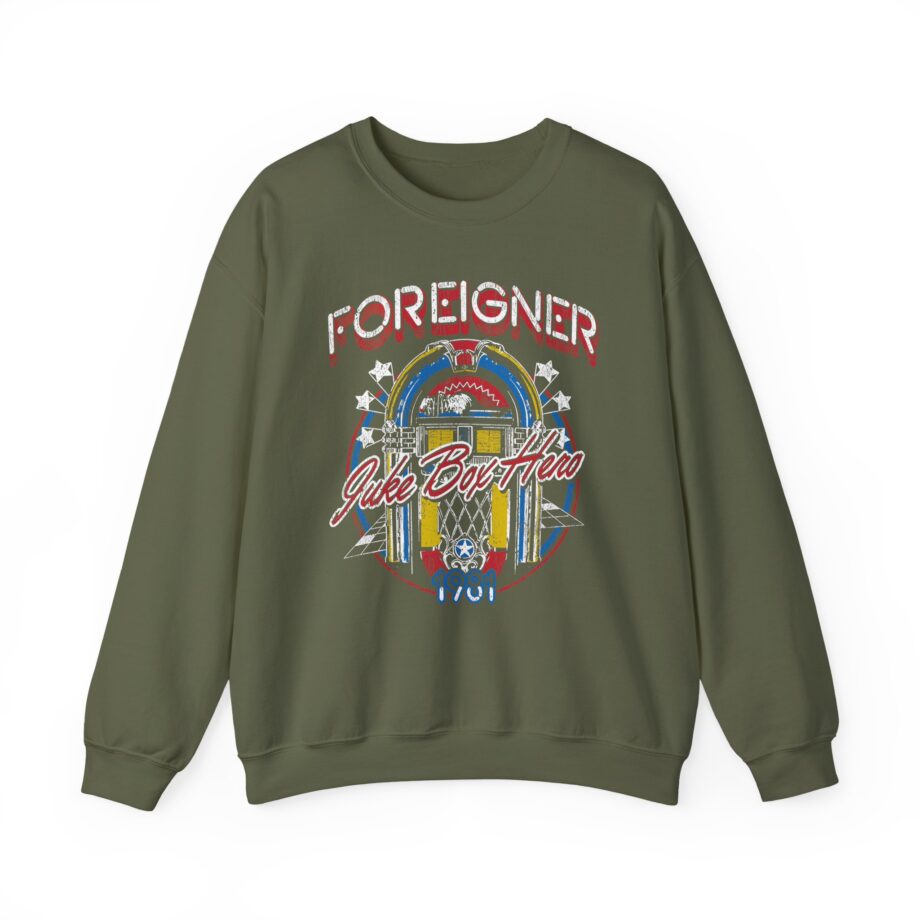 Foreigner Juke Box Hero Unisex Heavy Blend™ Crewneck Sweatshirt