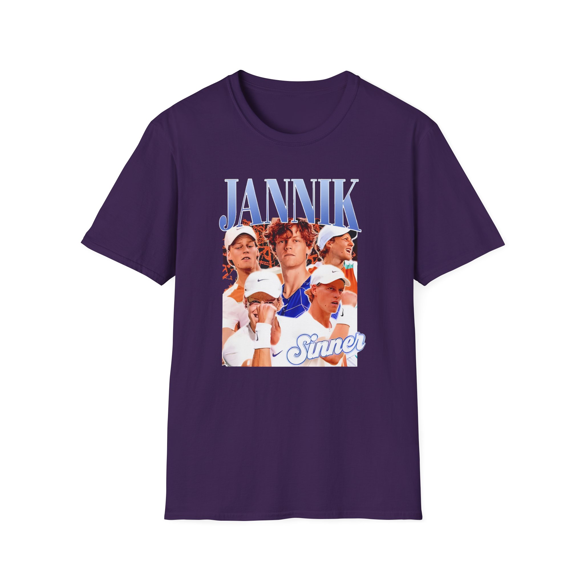 Jannik Sinner Retro Art Unisex Softstyle T-Shirt