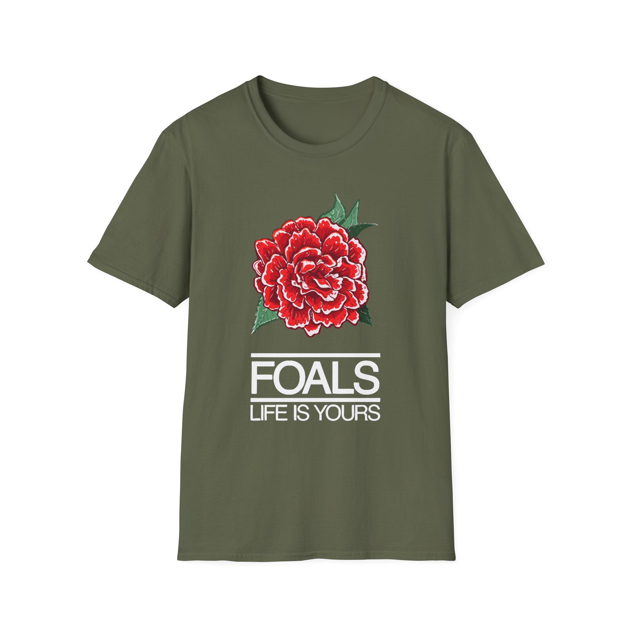 Foals Red Rose Unisex Softstyle T-Shirt